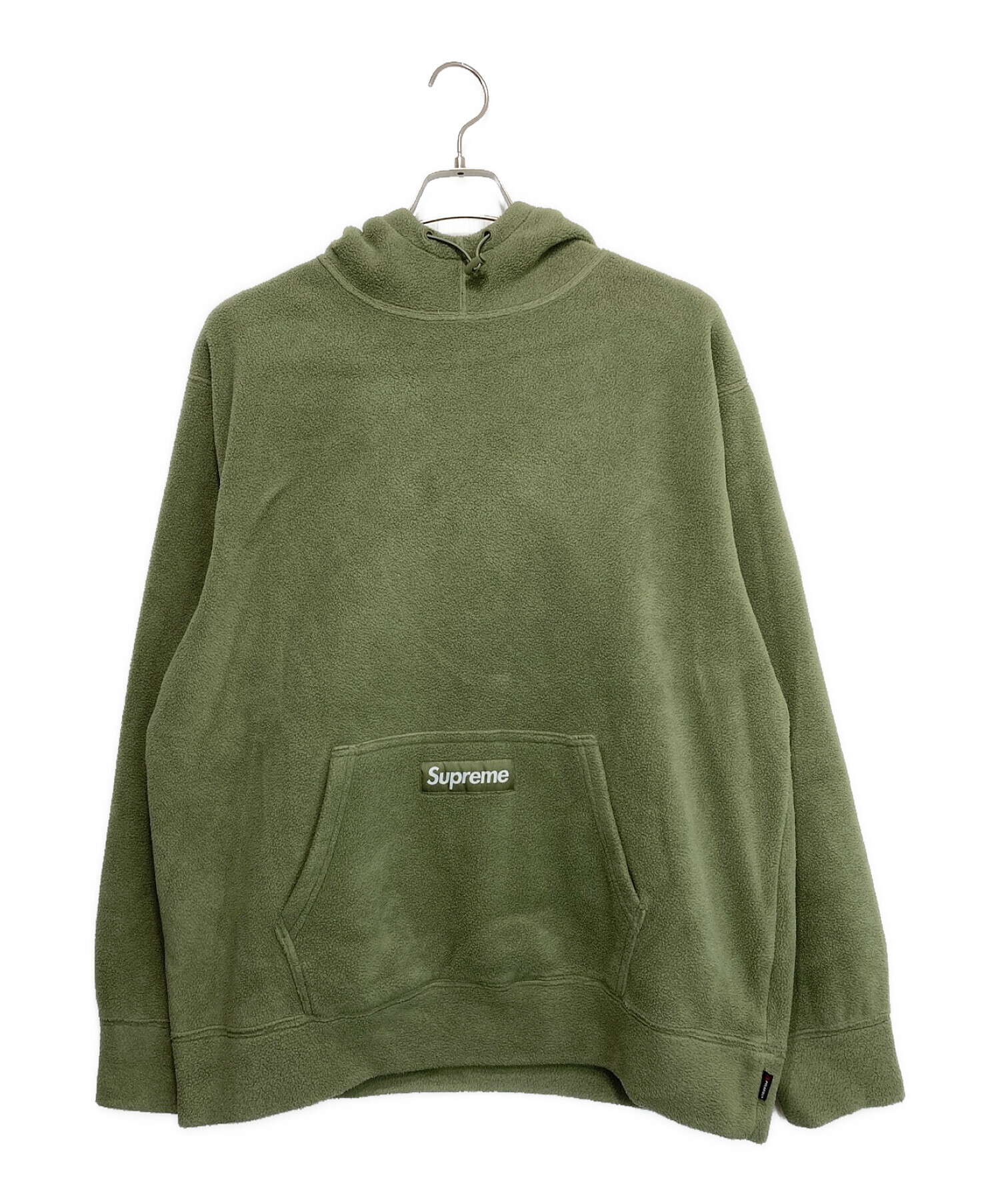 SUPREME (シュプリーム) Polartec Hooded Sweatshirt グリーン サイズ:Large