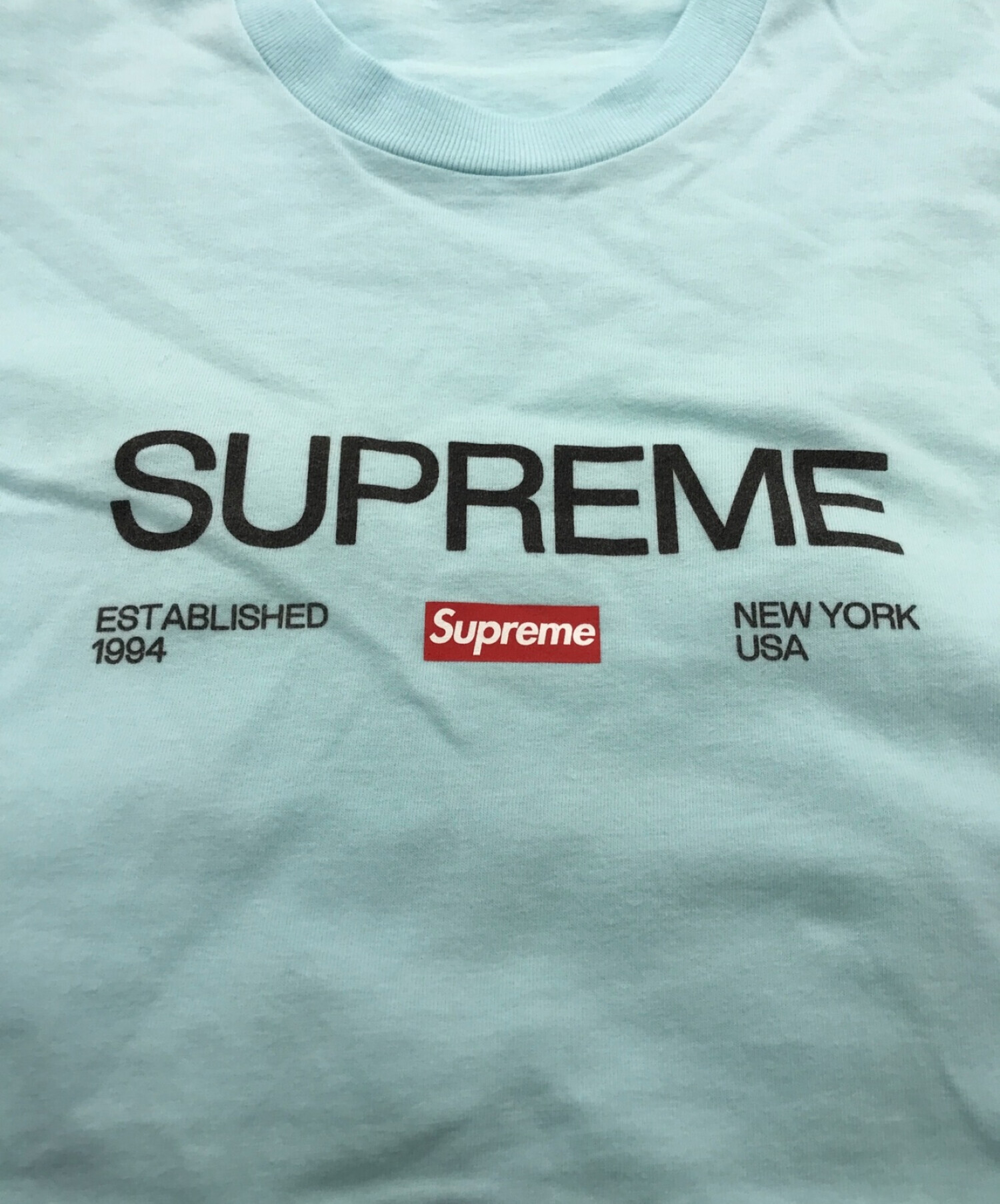 Supreme (シュプリーム) Est.1994 Tee ブルー サイズ:L