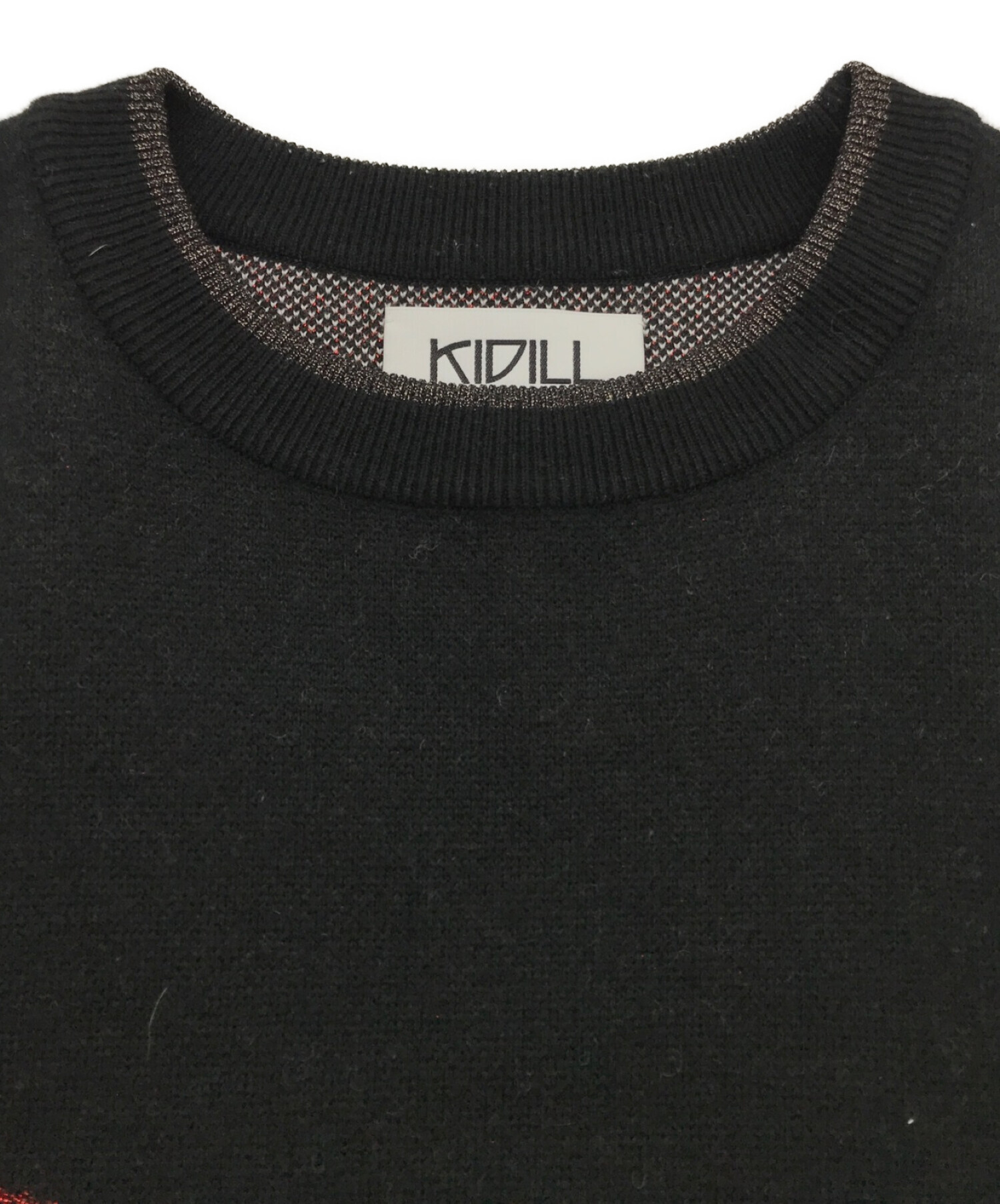 KIDILL×rurumu (キディル×ルルムウ) Drivers Knit/コラボニット ブラック サイズ:FREE