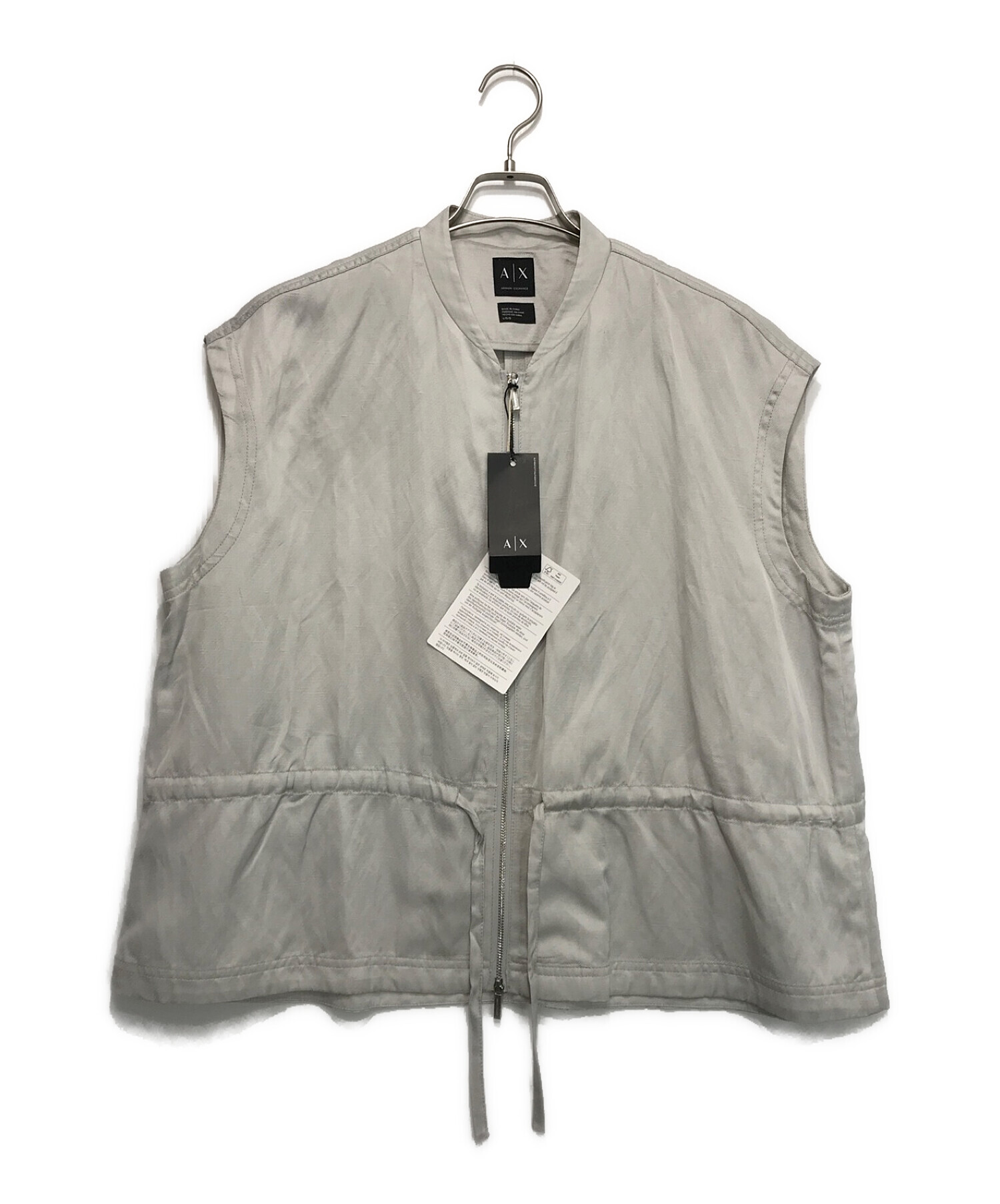 ARMANI EXCHANGE (アルマーニ エクスチェンジ) SLEEVELESS JACKET/ベスト ライトグレー サイズ:L