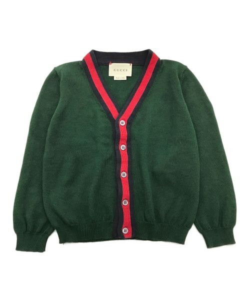 中古・古着通販】GUCCI (グッチ) Baby cotton cardigan グリーン