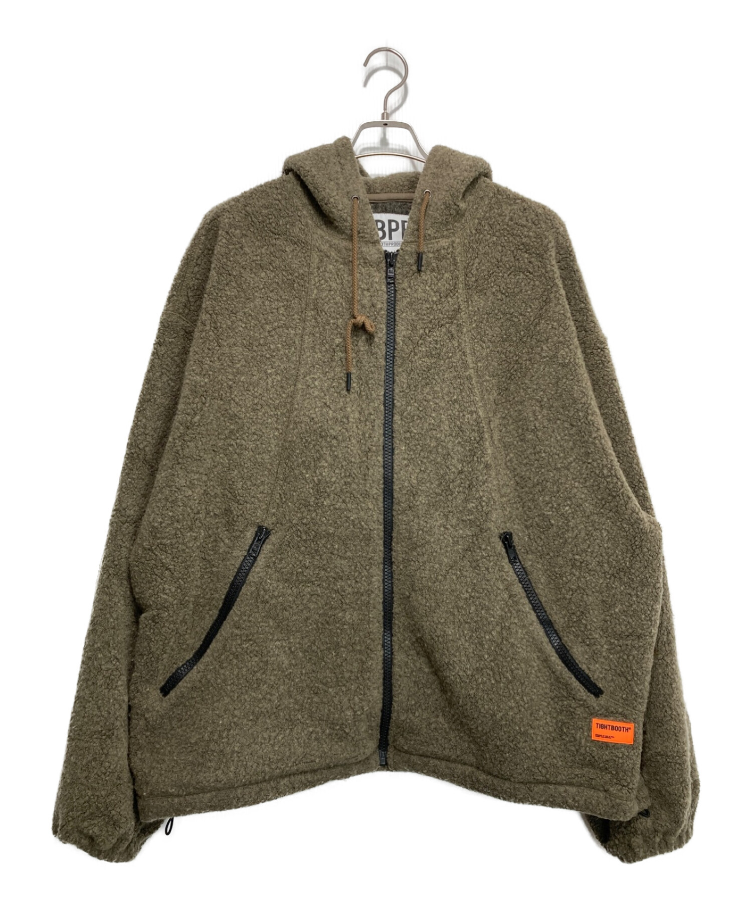 TIGHTBOOTH WOOL BOA HOODIE JKT SIZE:XL古着BUZZ_アウター