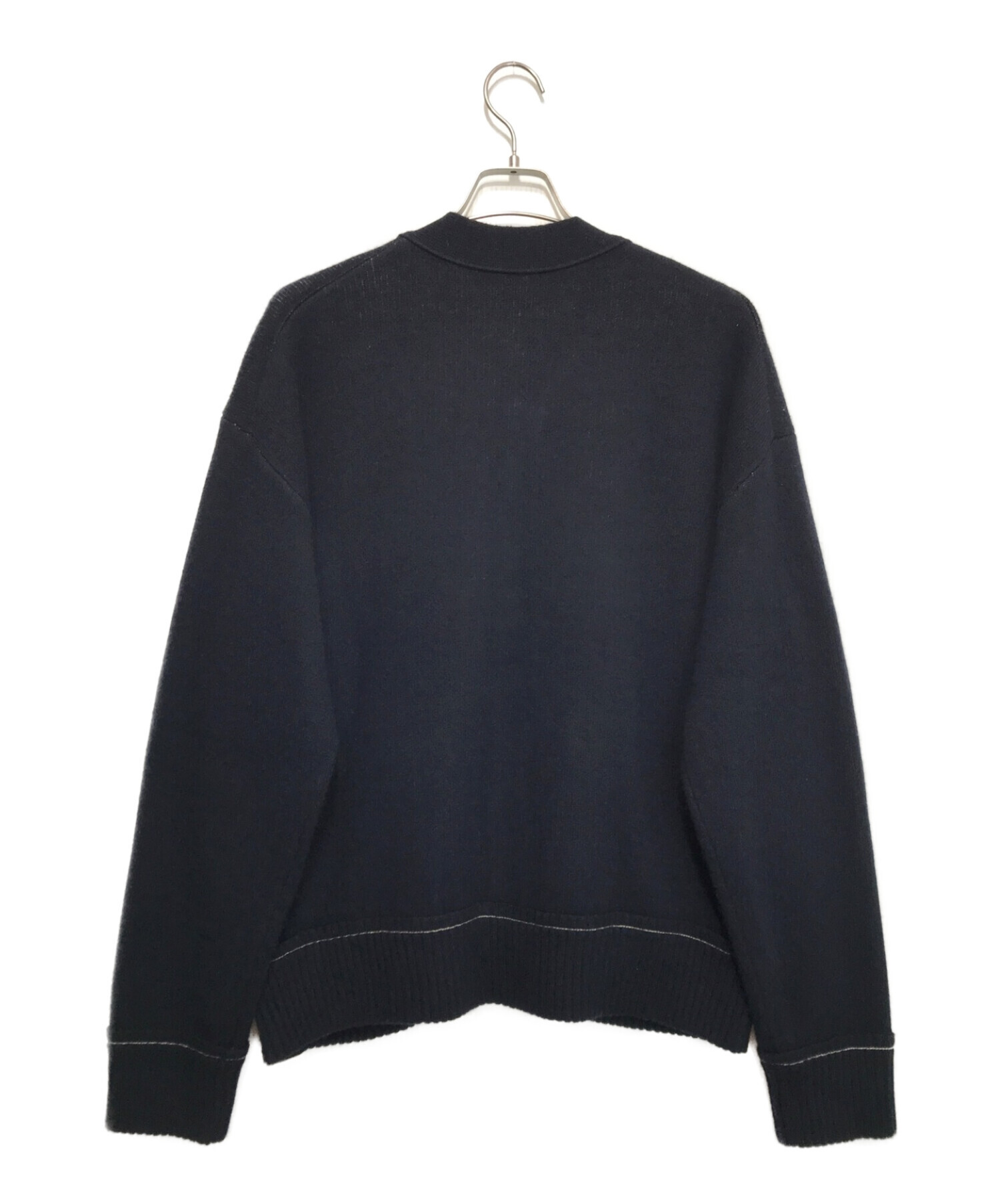 中古・古着通販】sacai (サカイ) S Studs Cashmere Knit Cardigan ネイビー サイズ:2｜ブランド・古着通販  トレファク公式【TREFAC FASHION】スマホサイト