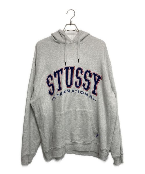 中古・古着通販】stussy (ステューシー) ロゴパーカー グレー サイズ:L