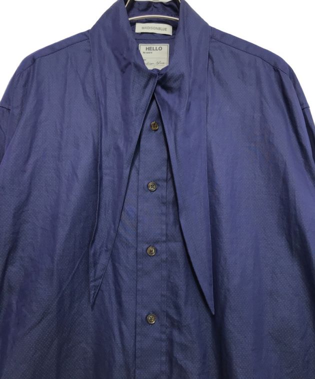 MADISON BLUE (マディソンブルー) スカーフカラーシャツ ネイビー サイズ:01（S）