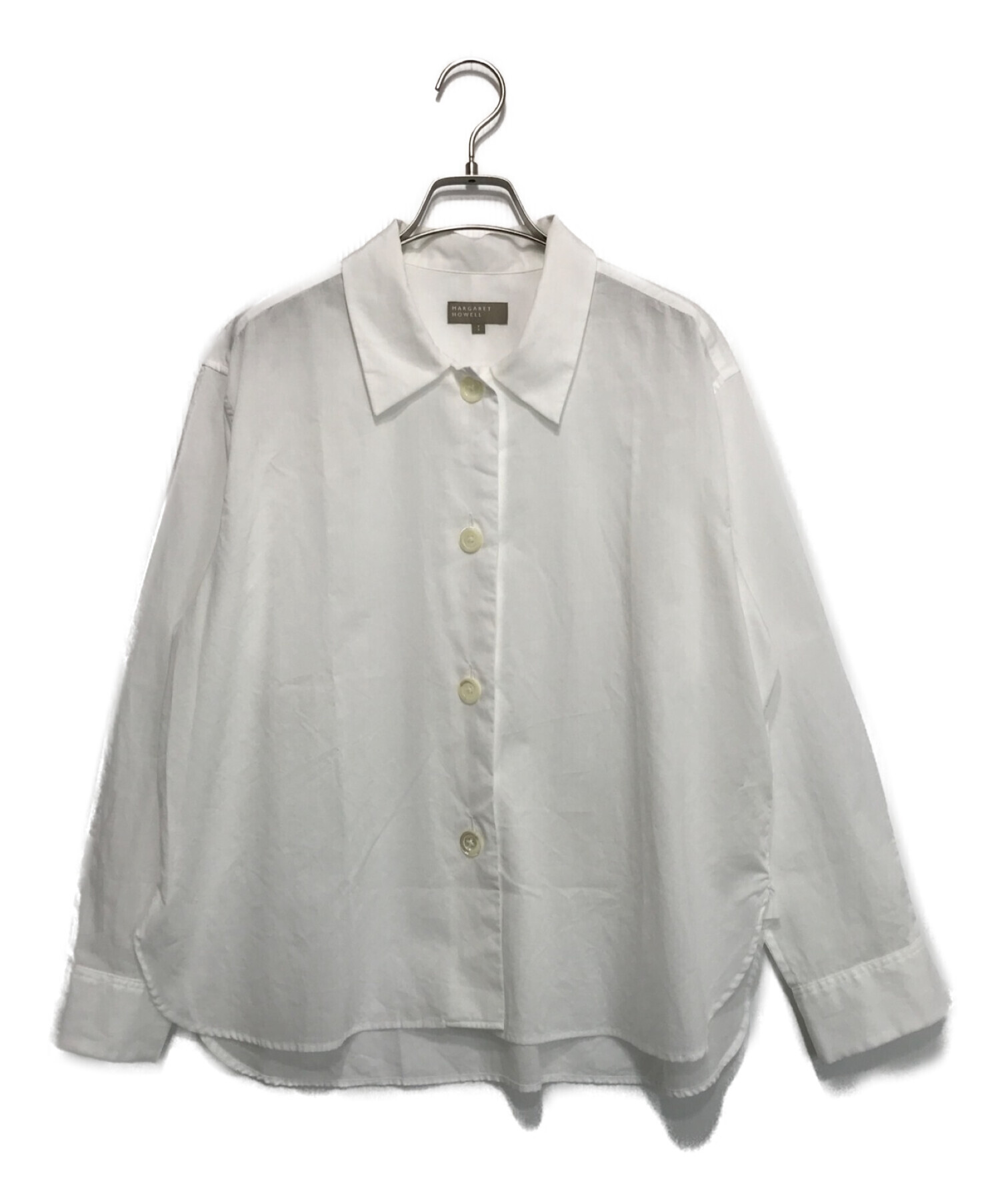 MARGARET HOWELL (マーガレットハウエル) SOFT WASHED COTTON ホワイト サイズ:サイズ1