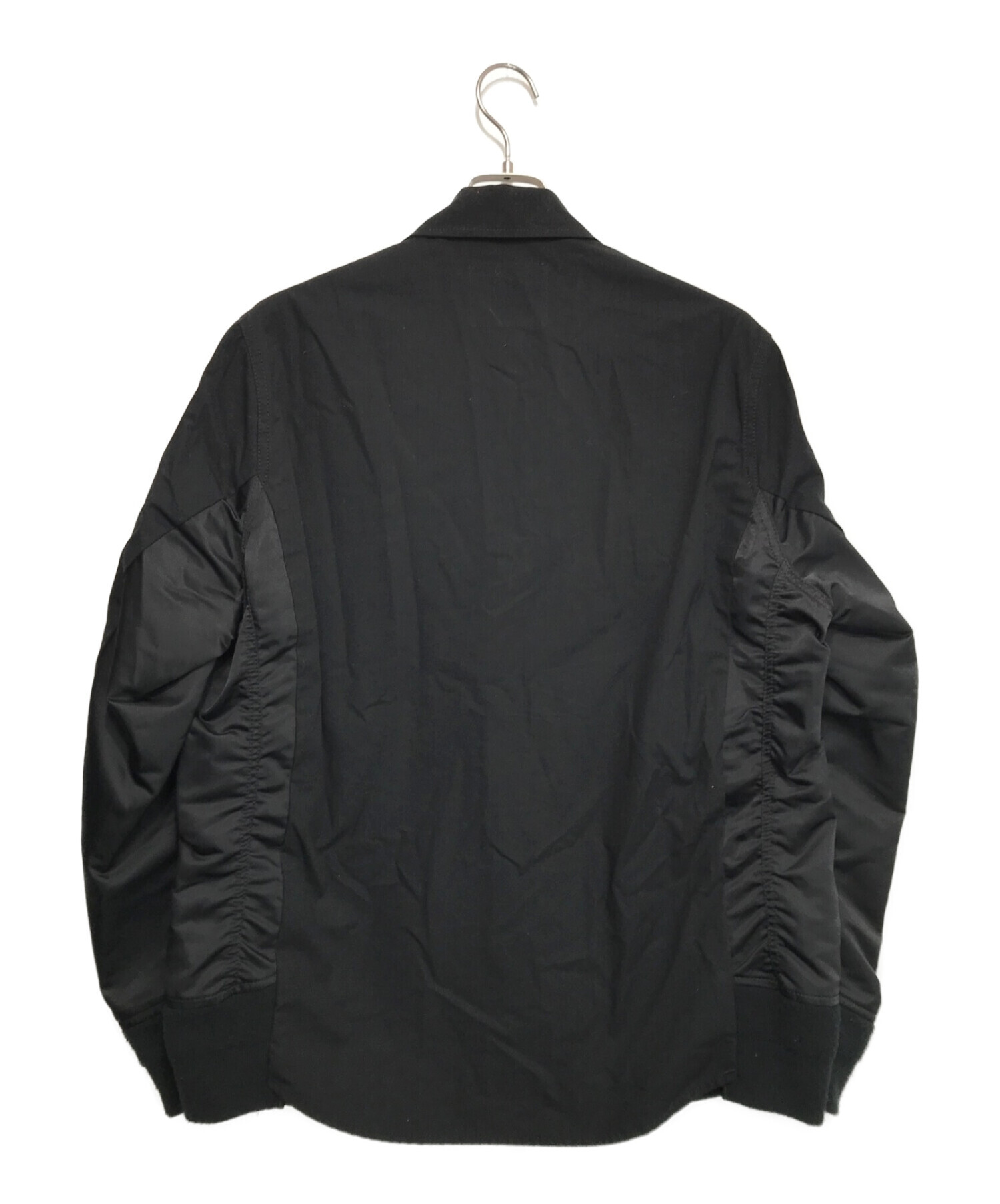sacai (サカイ) Cotton Oxford Nylon Twill Shirt ブラック サイズ:2