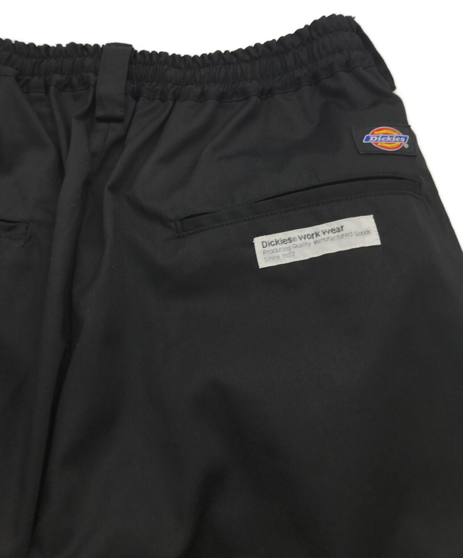 MAISON SPECIAL (メゾンスペシャル) Dickies (ディッキーズ) ワイドタックパンツ ブラック