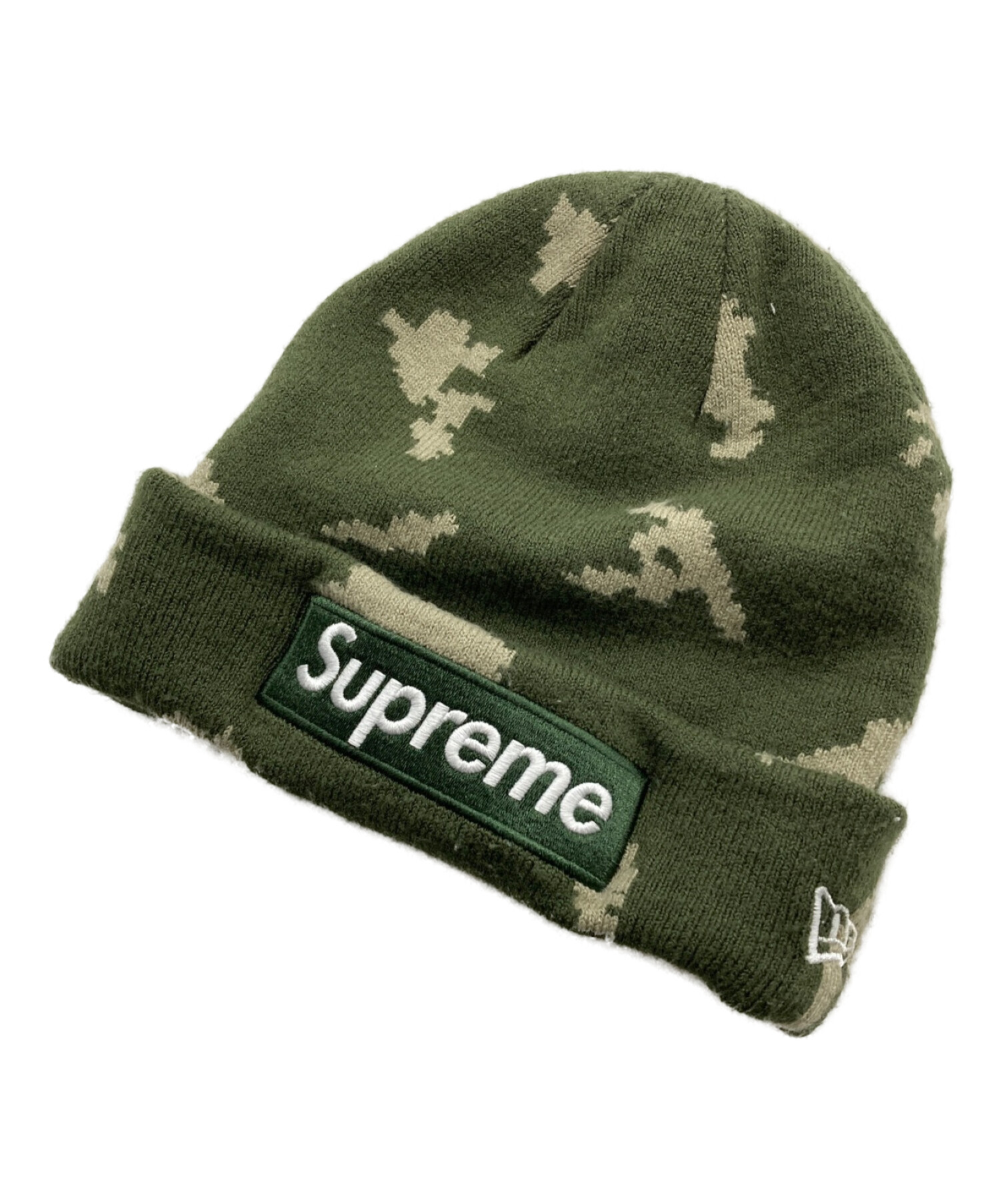 Supreme box logo beanie camo NewEra - ニットキャップ/ビーニー