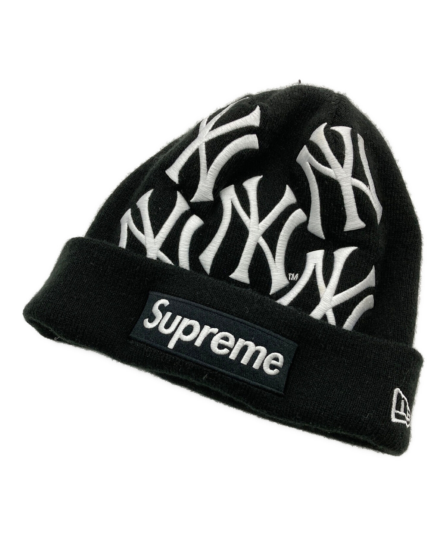 New Era (ニューエラ) Supreme (シュプリーム) Box Logo Beanie ブラック