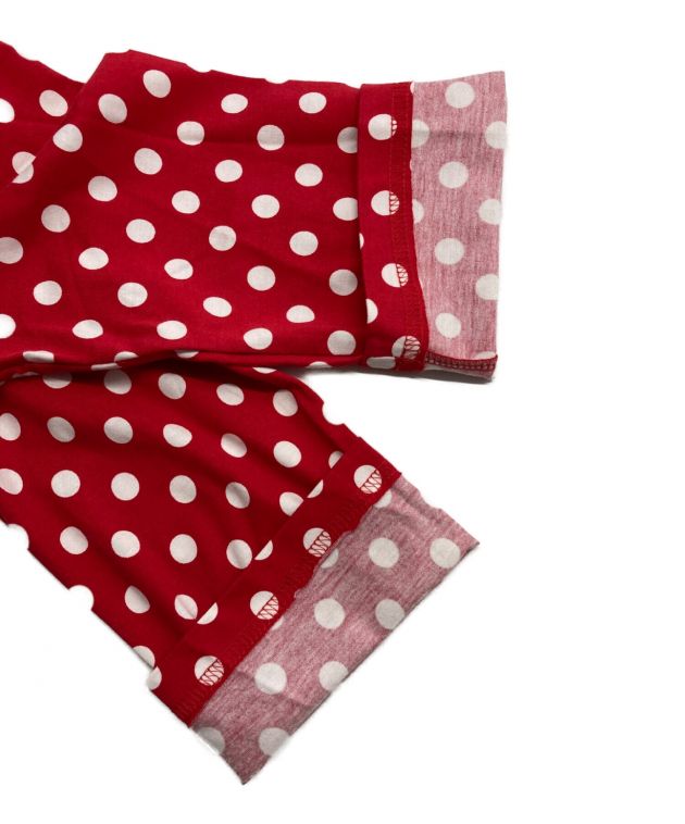 marimekko (マリメッコ) ドットミニワンピ レッド サイズ:XS 未使用品