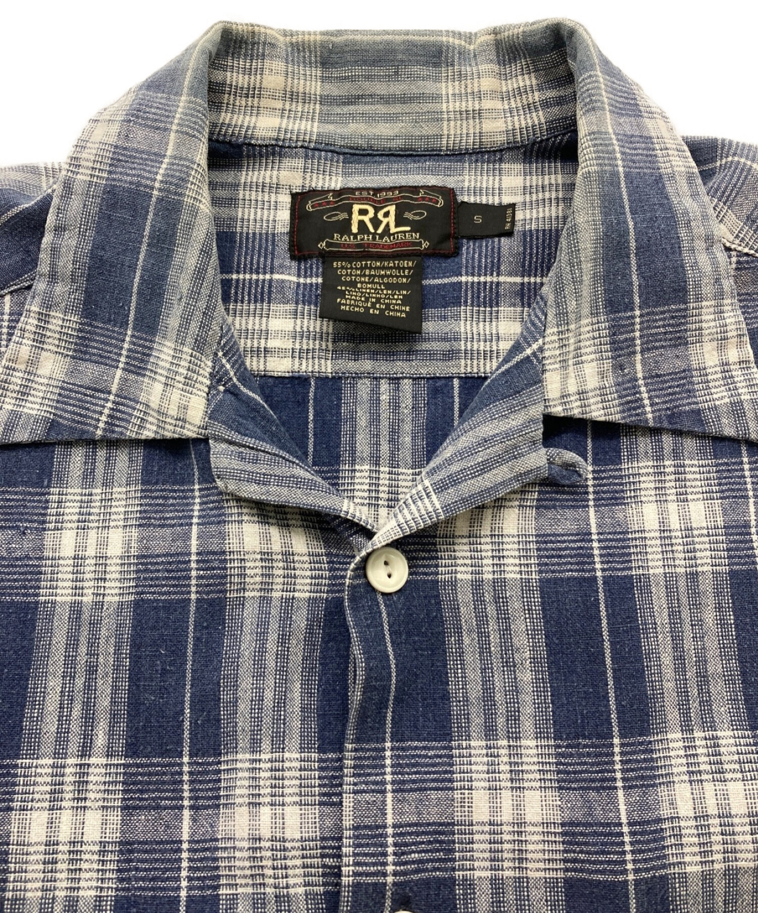 RRL (ダブルアールエル) ［OLD］90'sチェックシャツ ネイビー サイズ:S