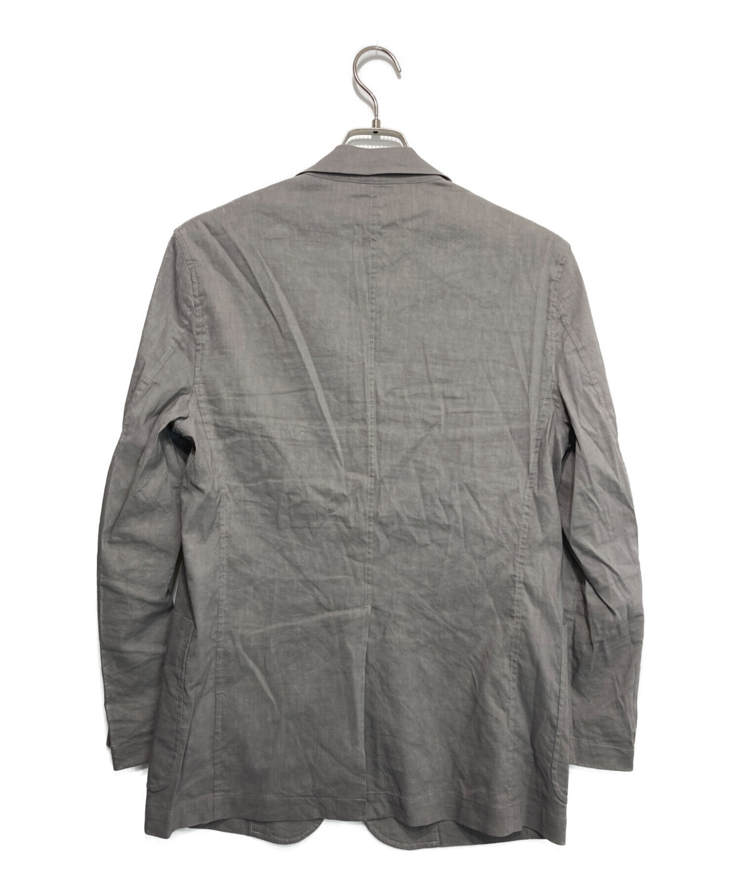 中古・古着通販】theory (セオリー) ECO CRUNCH LINEN JACKET ベージュ