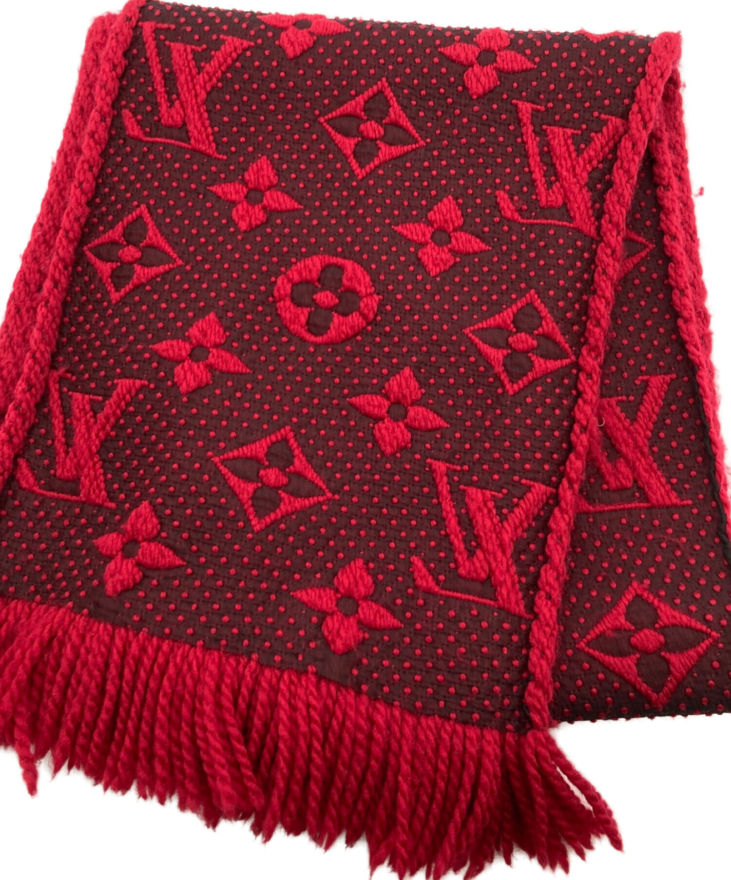 特販激安 【中古】LOUIS VUITTON◇エシャルプ・ロゴマニア_モノグラム_