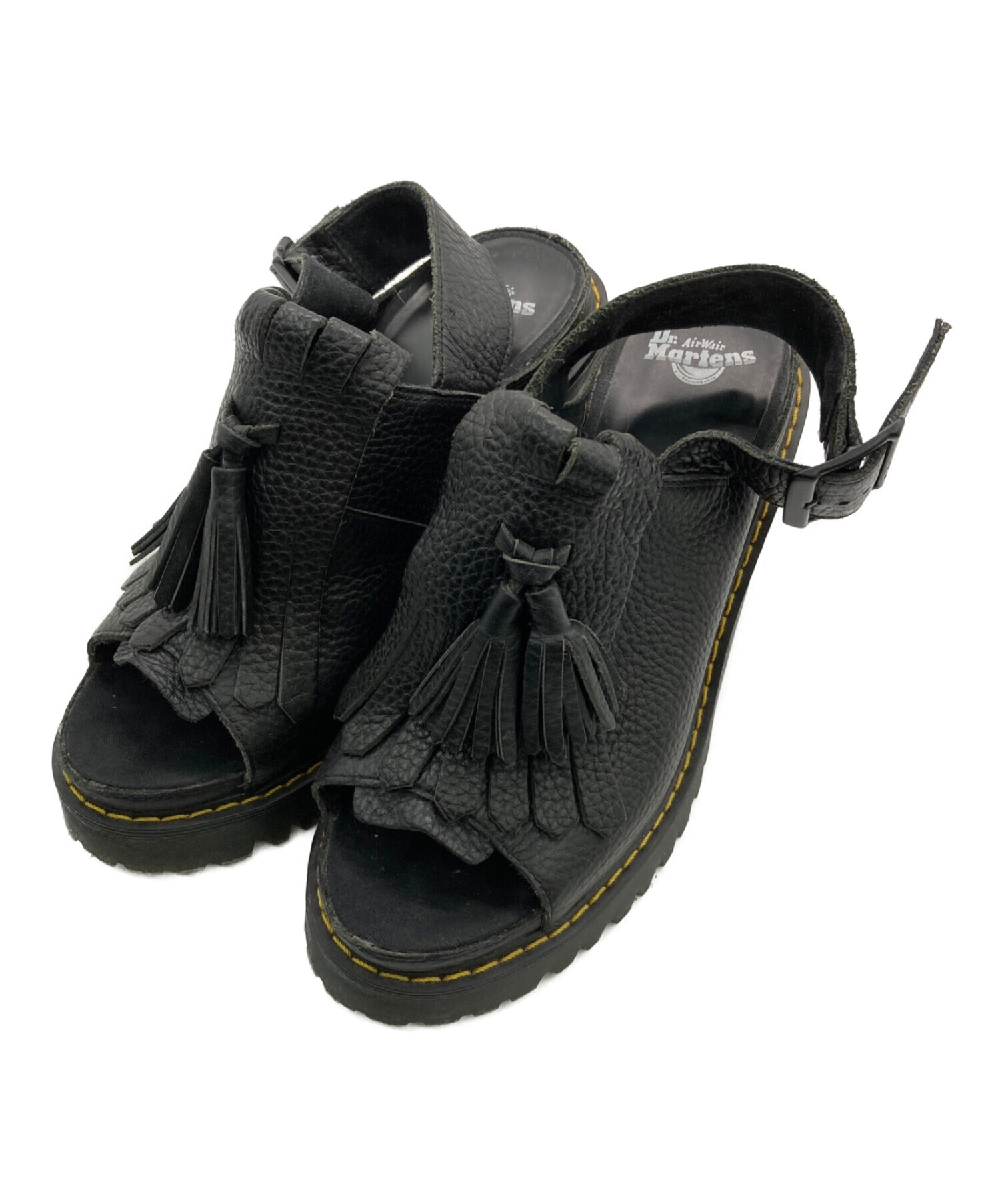 Dr.Martens (ドクターマーチン) SERAPHINA/レザーフリンジタッセルサンダル ブラック サイズ:/UK5/US7