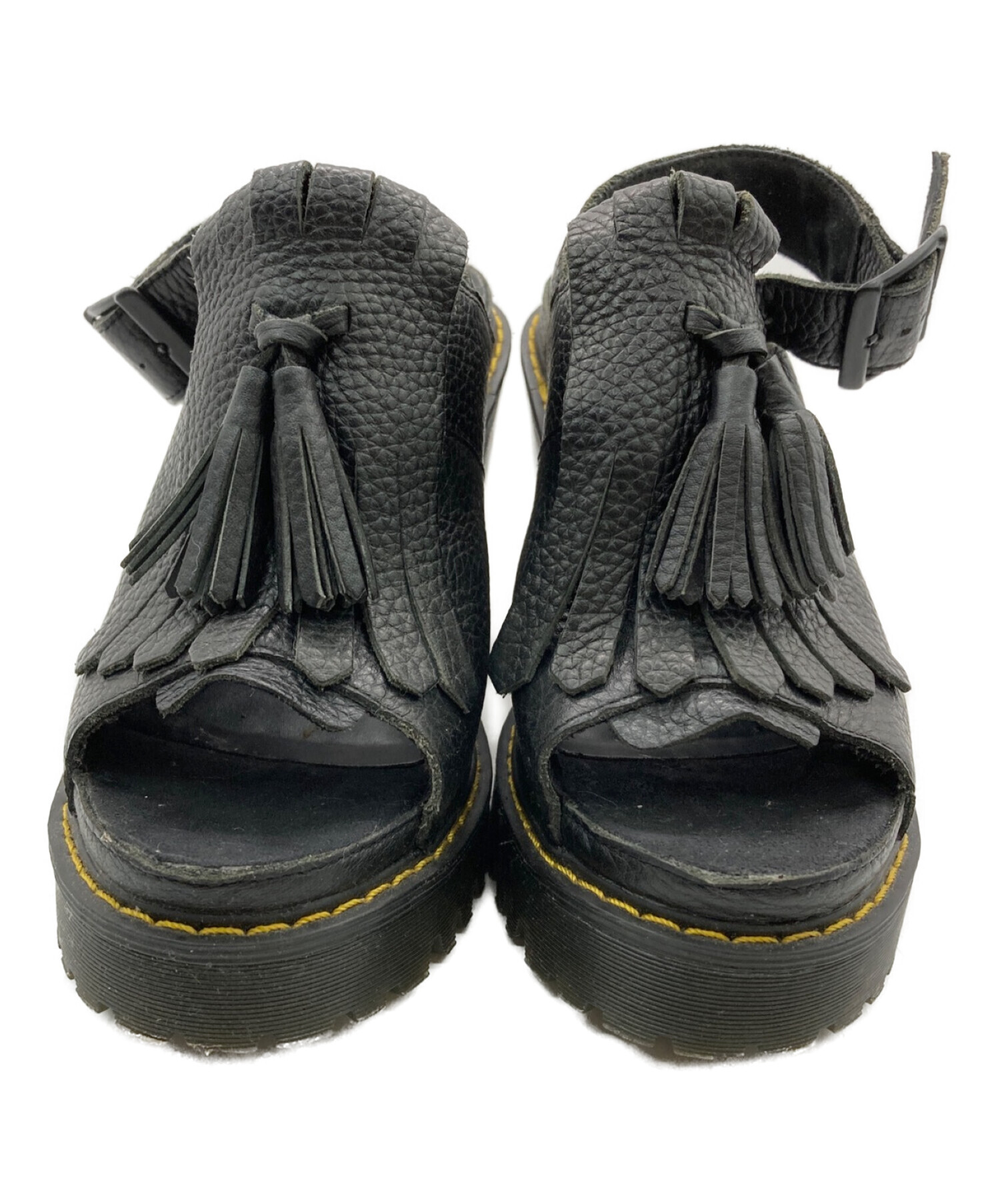 Dr.Martens (ドクターマーチン) SERAPHINA/レザーフリンジタッセルサンダル ブラック サイズ:/UK5/US7