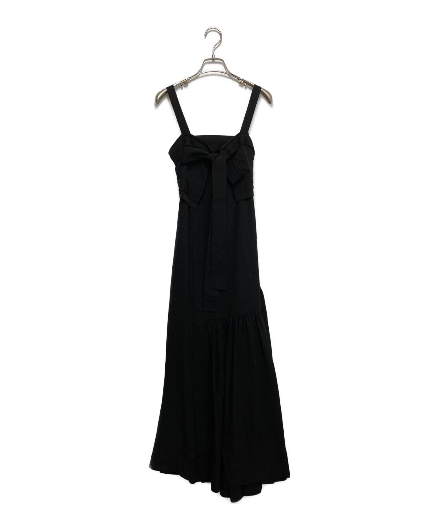 3.1 phillip lim (スリーワンフィリップリム) Tie-Front Silk Black Gown ブラック サイズ:O