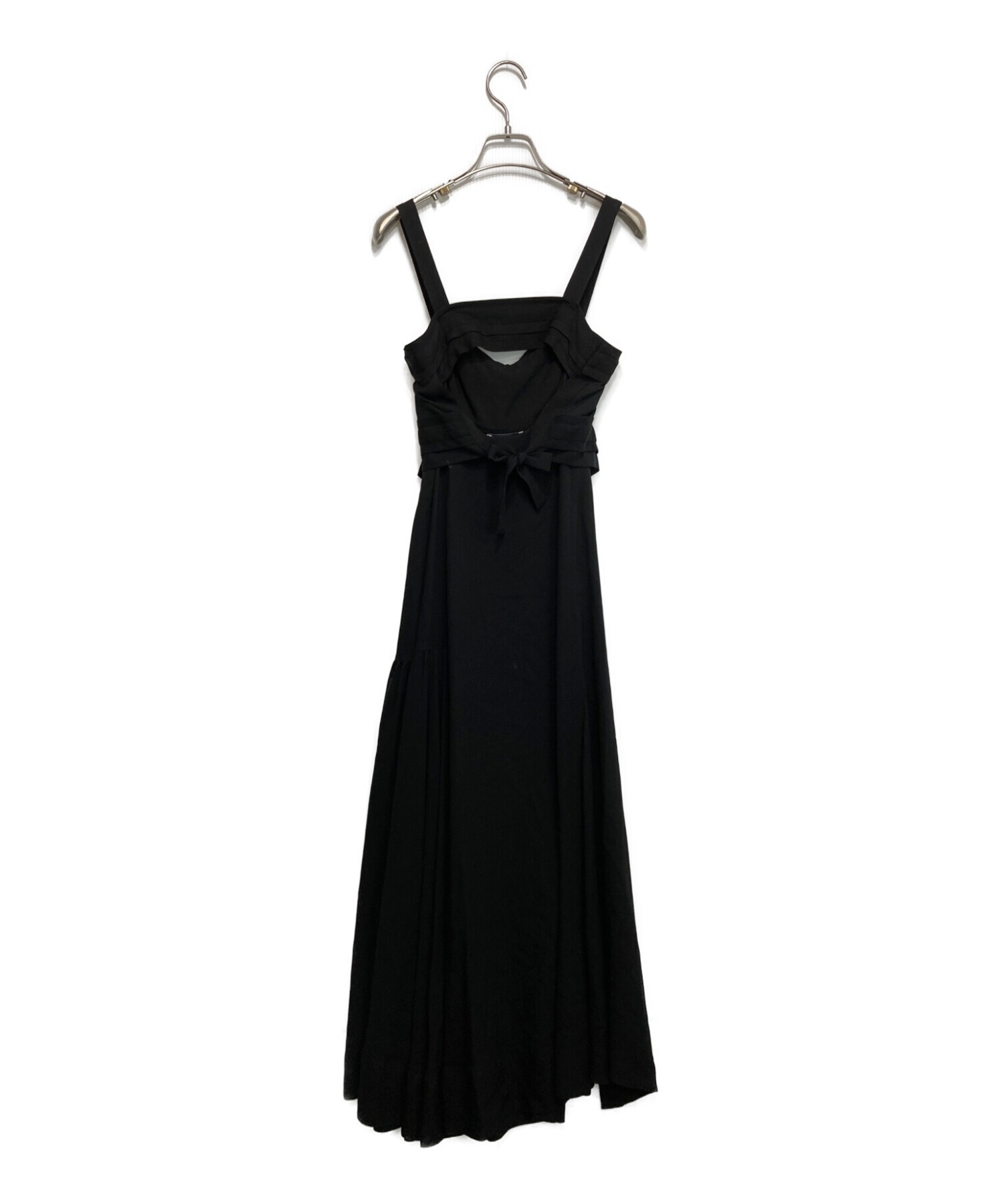 3.1 phillip lim (スリーワンフィリップリム) Tie-Front Silk Black Gown ブラック サイズ:O