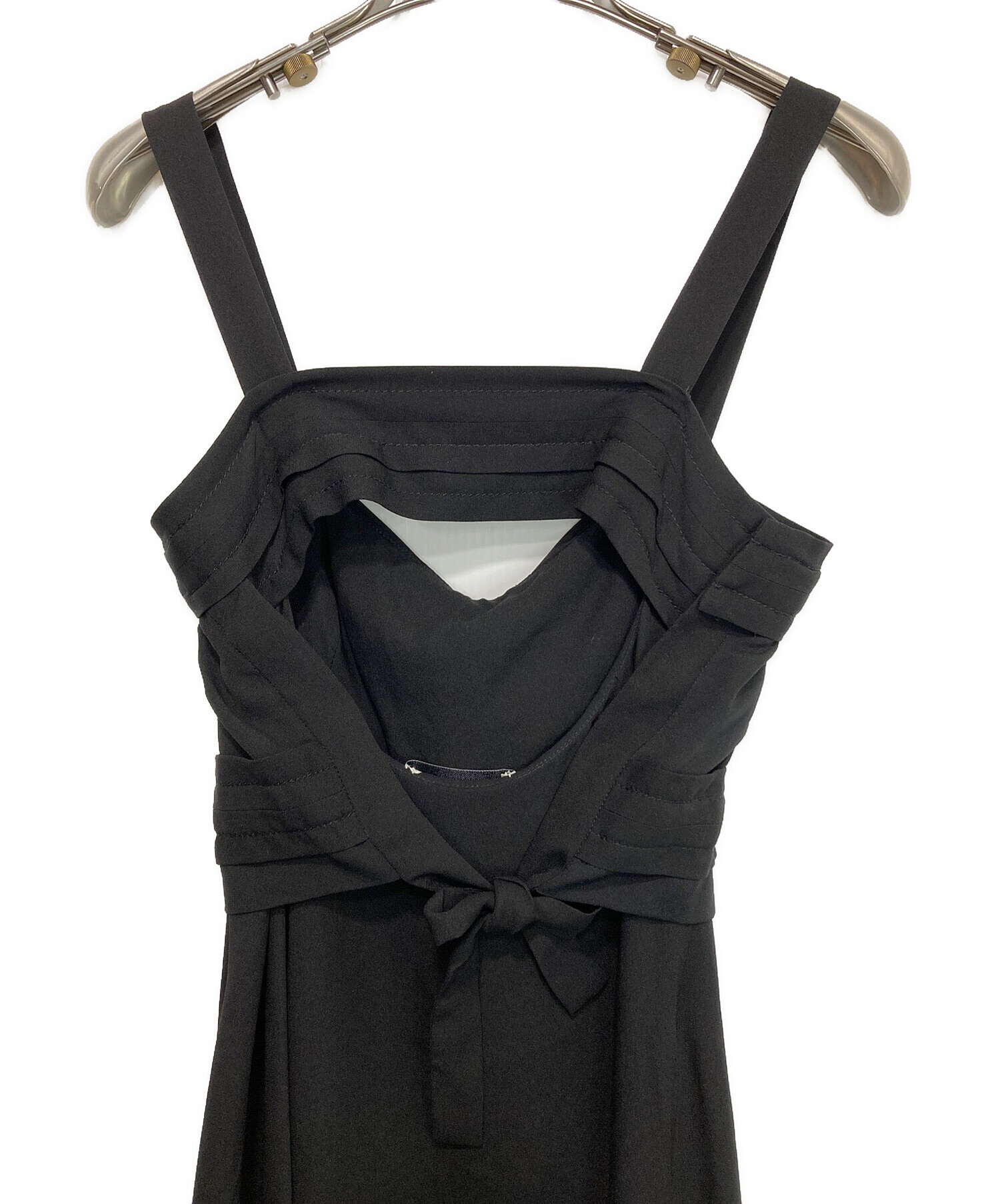 3.1 phillip lim (スリーワンフィリップリム) Tie-Front Silk Black Gown ブラック サイズ:O