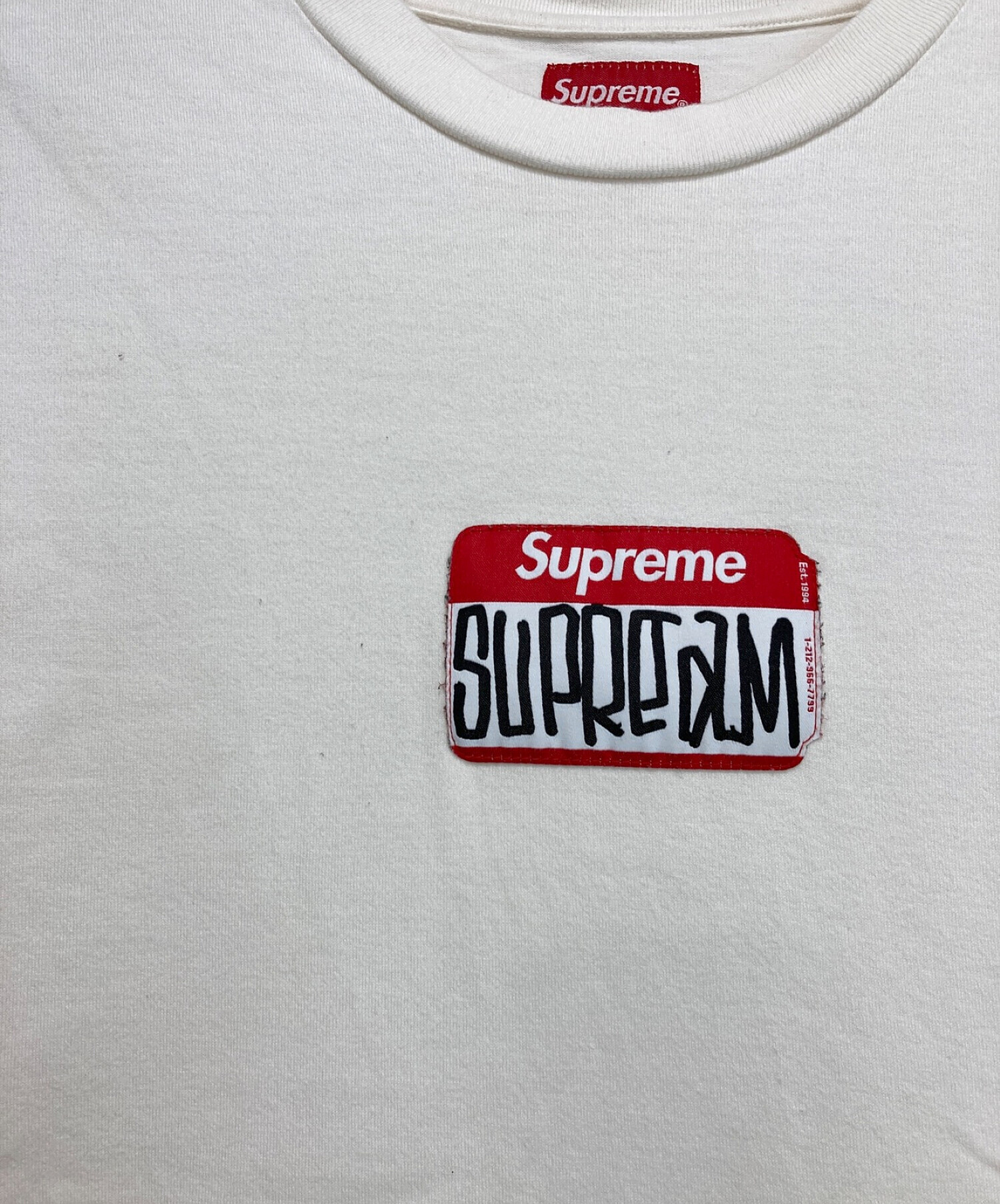 中古・古着通販】Supreme (シュプリーム) Gonz Nametag S/S Tee ホワイト サイズ:L｜ブランド・古着通販  トレファク公式【TREFAC FASHION】スマホサイト