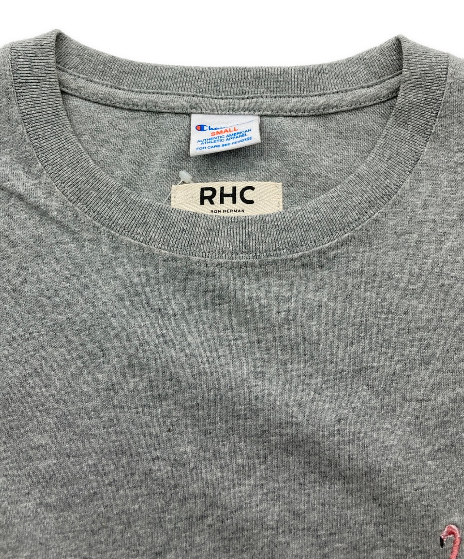 Champion (チャンピオン) RHC Ron Herman (アールエイチシーロンハーマン) 別注Tシャツ グレー サイズ:S 未使用品