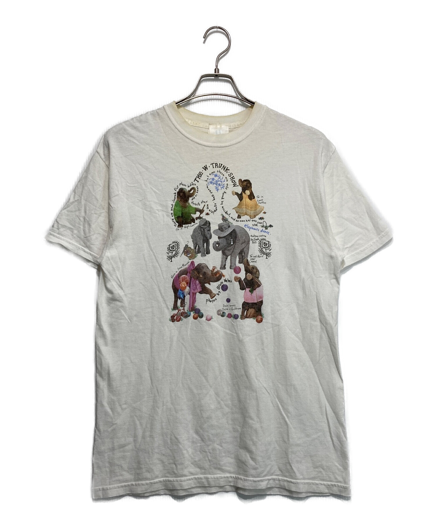 BRUCE WEBER (ブルース・ウェバー) Elephant Family tee ホワイト サイズ:M