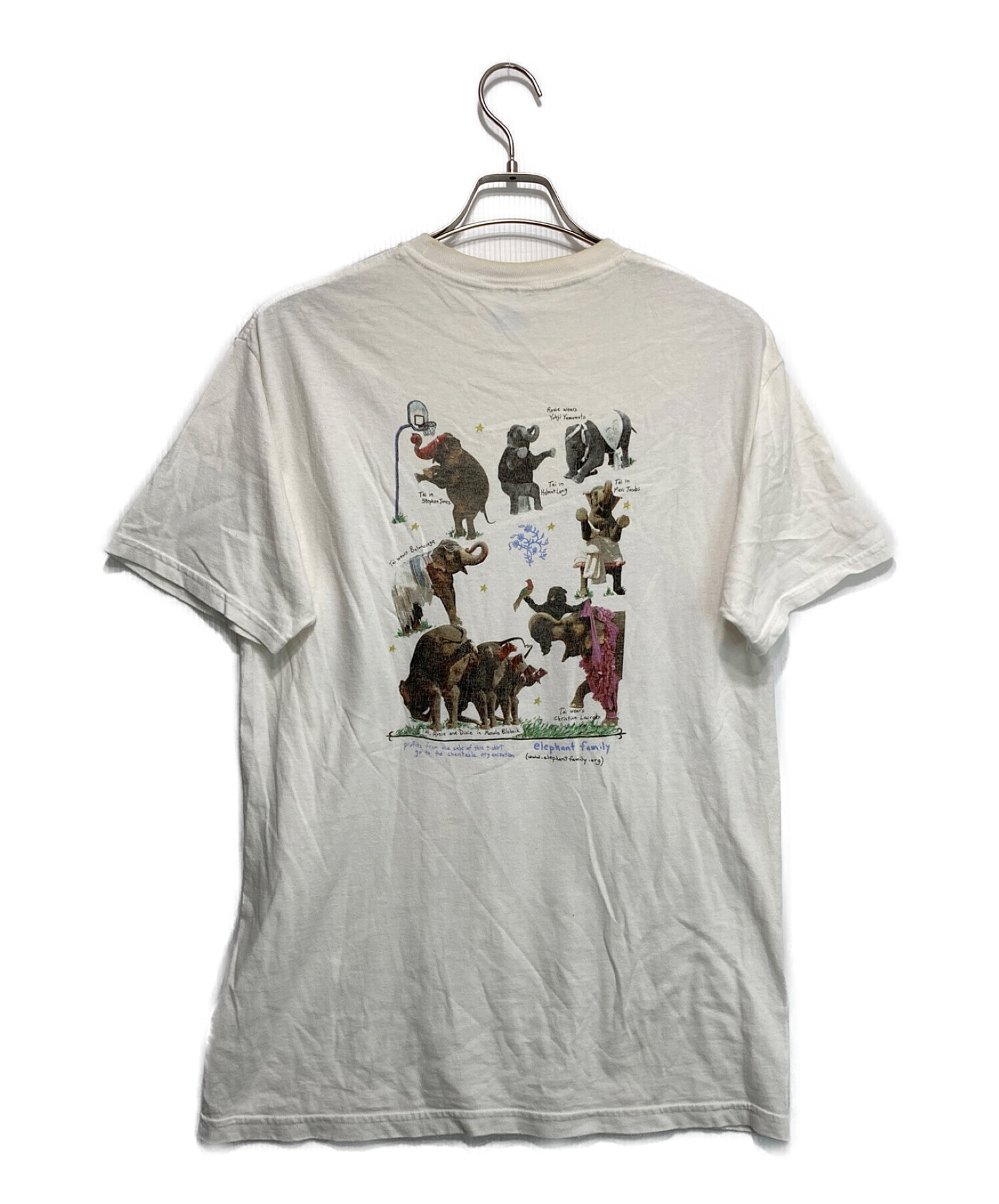 BRUCE WEBER (ブルース・ウェバー) Elephant Family tee ホワイト サイズ:M