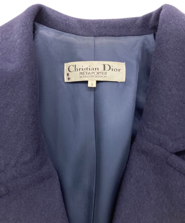 希少 80s' クリスチャンディオール　プレタポルテ　コート ウールコート身幅70㎝