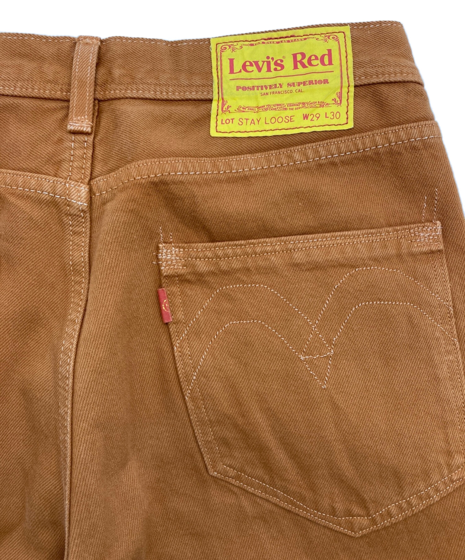 LEVI'S RED (リーバイス レッド) STAY LOOSE PANT ブラウン サイズ:W29L30