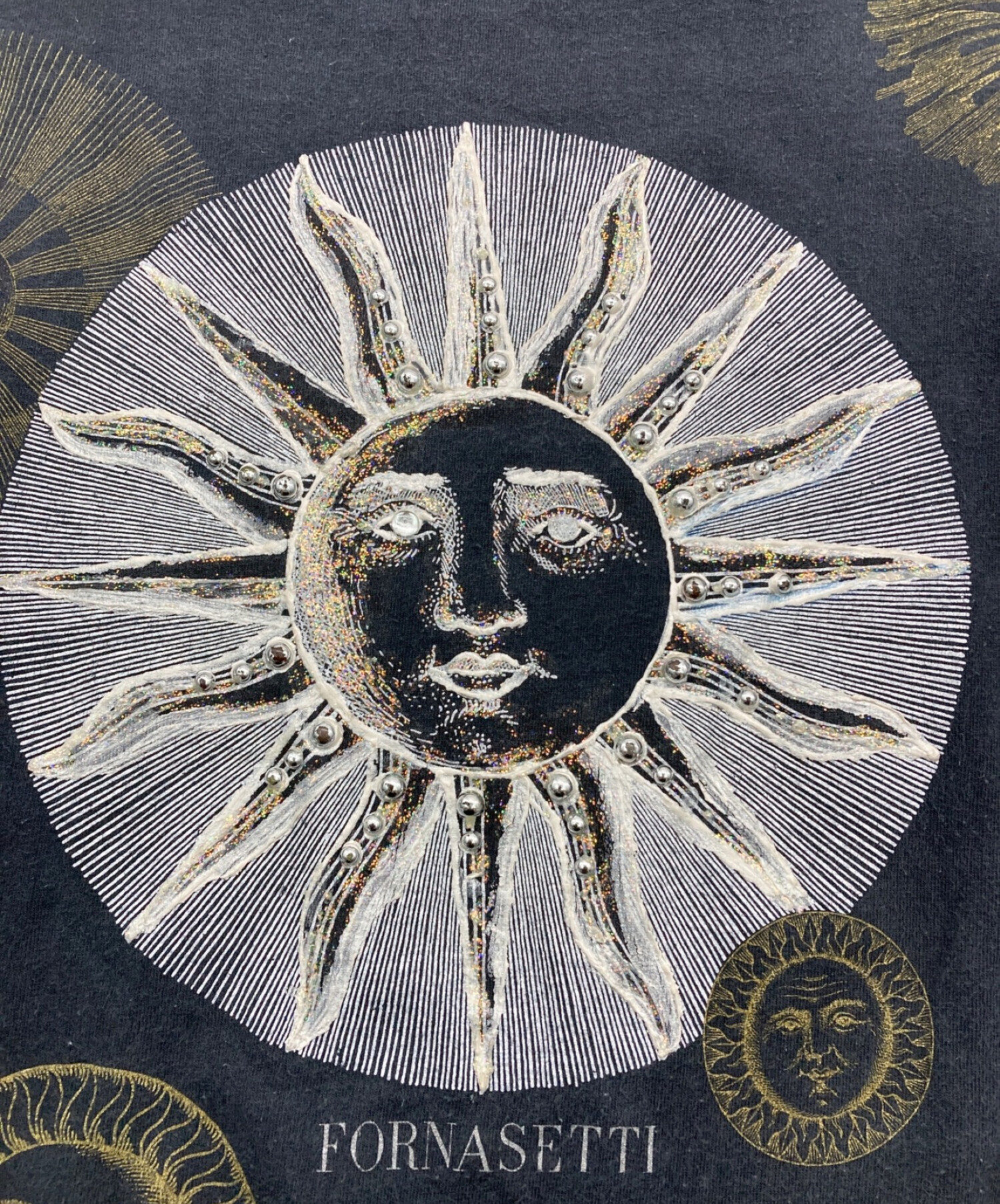 中古・古着通販】FORNASETTI (フォルナゼッティ) 90'ｓ SUN & MOONアートグラフィック TEE /太陽Tシャツ ブラック  サイズ:XL｜ブランド・古着通販 トレファク公式【TREFAC FASHION】スマホサイト