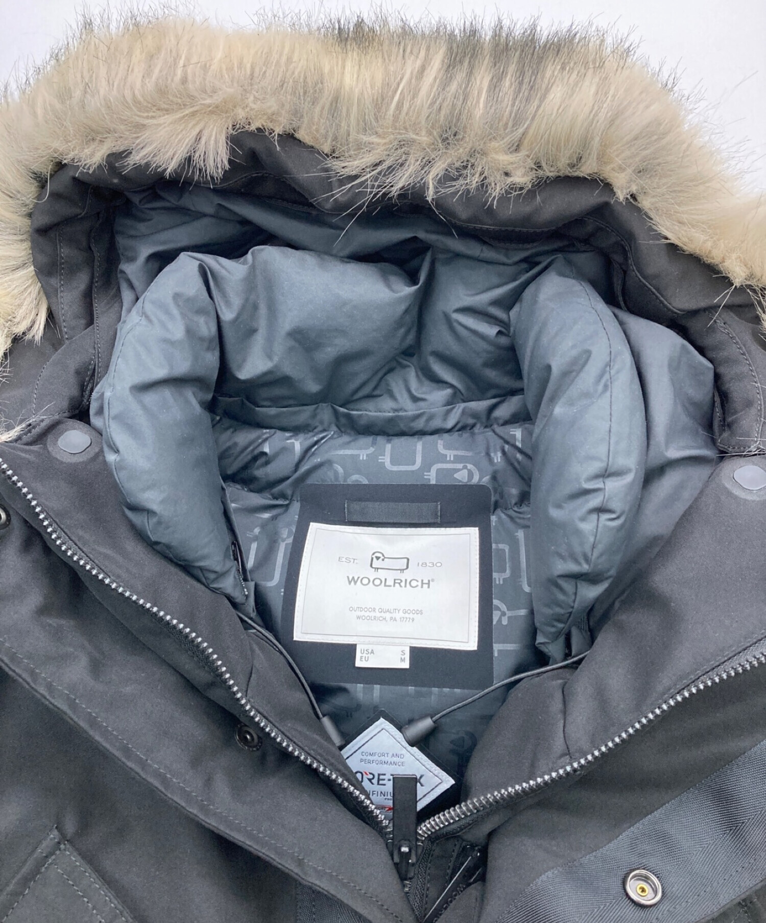 WOOLRICH (ウールリッチ) ARCTIC DOWN PARKA ブラック サイズ:USA S/EU M