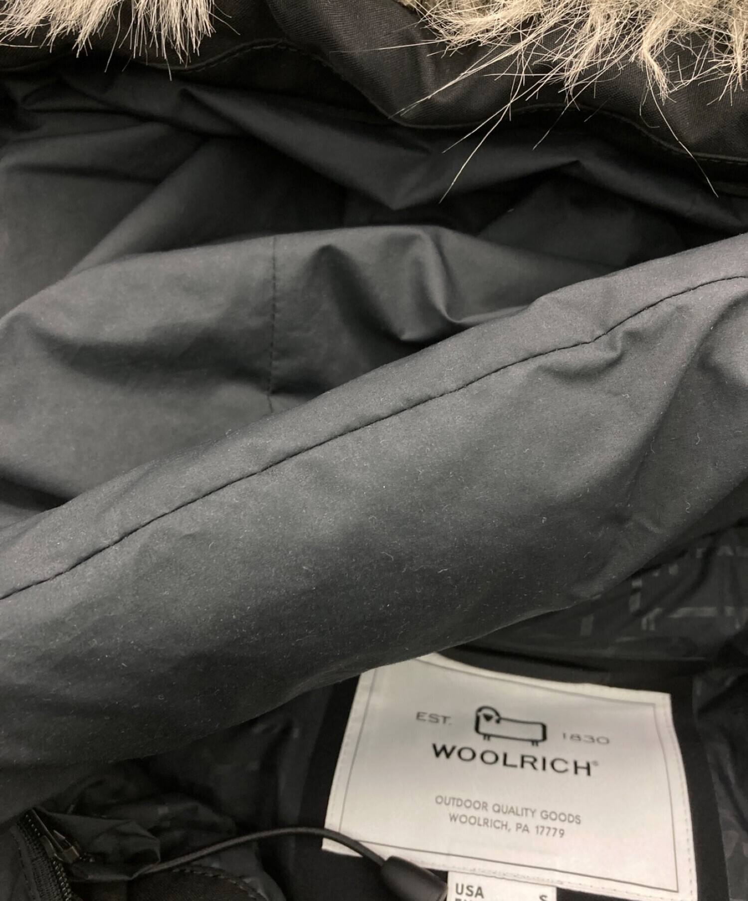 WOOLRICH (ウールリッチ) ARCTIC DOWN PARKA ブラック サイズ:USA S/EU M