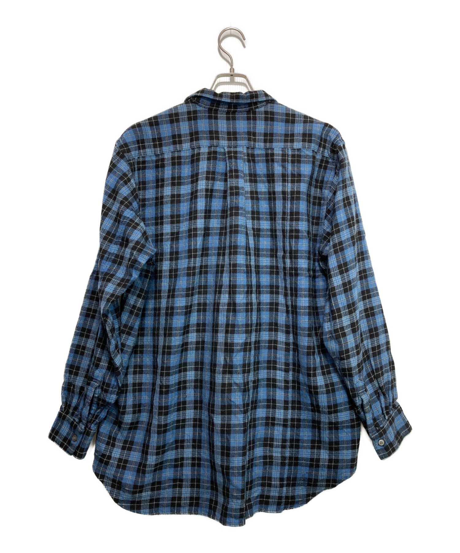 COMME des GARCONS SHIRT (コムデギャルソンシャツ) ［OLD］80's～ヴィンテージチェックシャツ ブルー サイズ:L