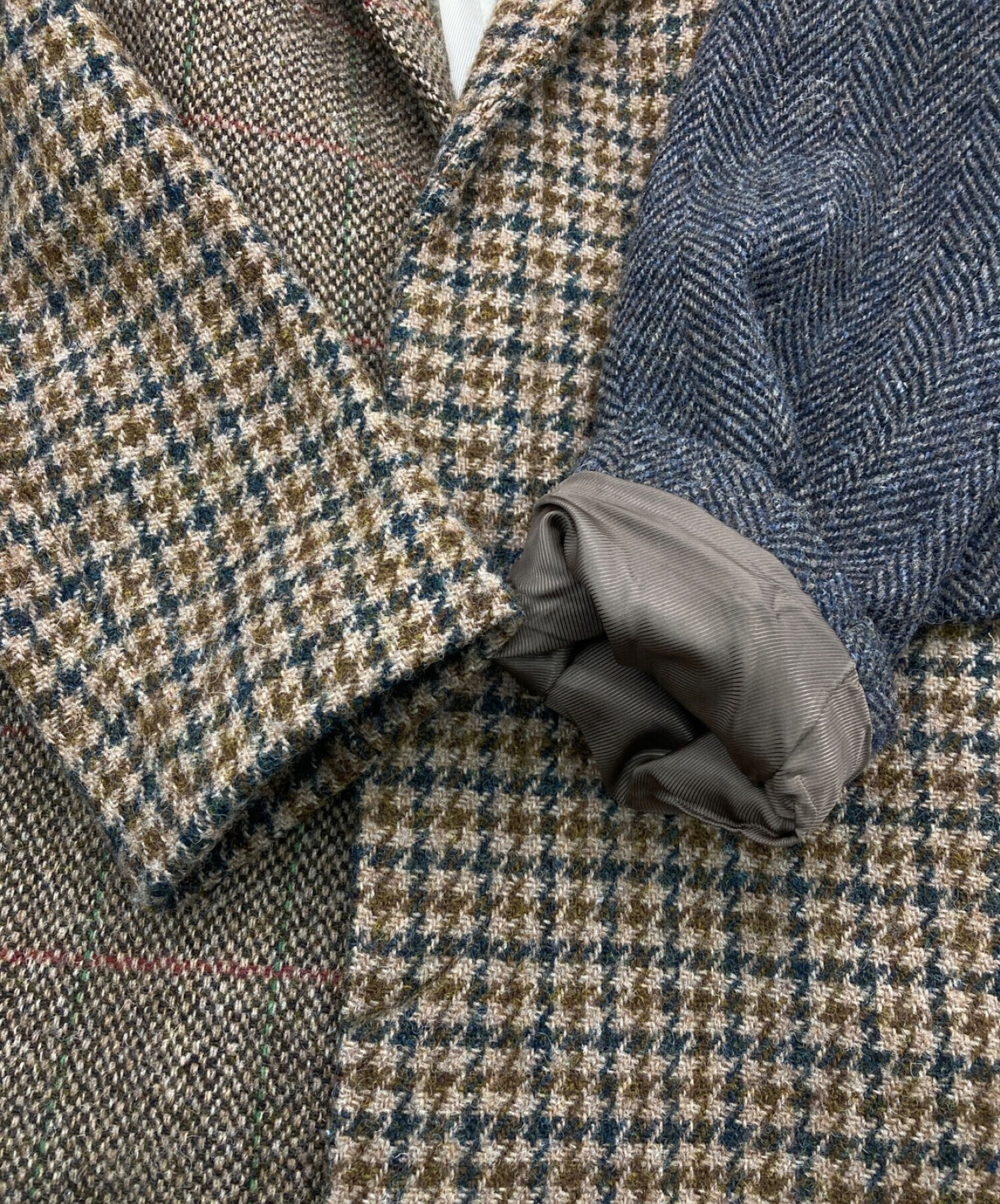 Harris Tweed (ハリスツイード) BEAUTY&YOUTH (ビューティーアンドユース) チェスターコート ブラウン サイズ:S