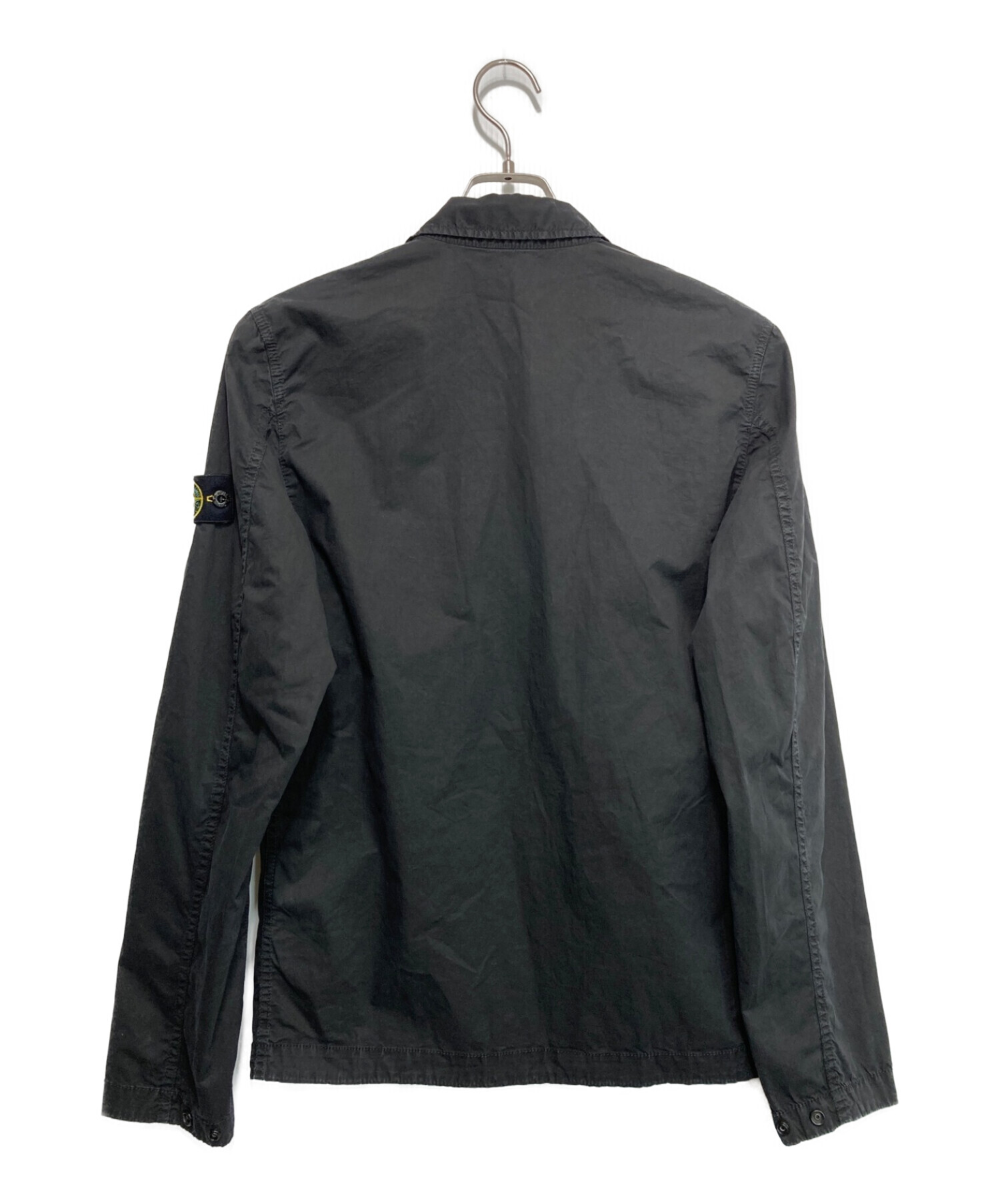 STONE ISLAND JUNIOR (ストーンアイランドジュニア) ZIP-UP OVERSHIRT JACKET ブラック サイズ:14/170