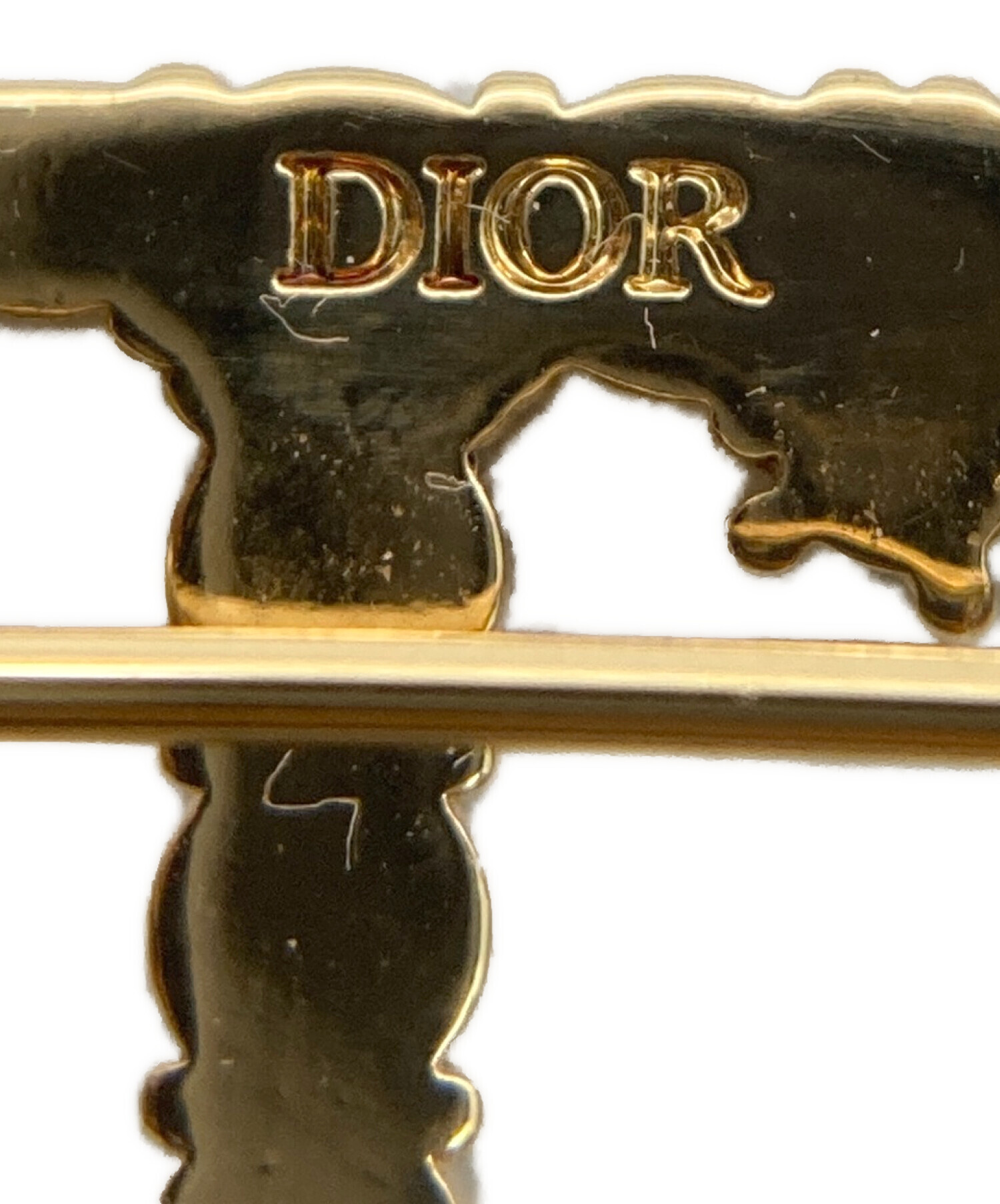 Christian Dior (クリスチャン ディオール) CLAIR D LUNE ブローチ/ ロゴピンブローチ