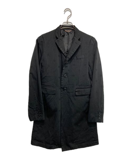 【中古・古着通販】BLACK COMME des GARCONS (ブラック コムデギャルソン) ポリ縮絨スター3Bロングジャケット ブラック サイズ:S｜ブランド・古着通販  トレファク公式【TREFAC FASHION】スマホサイト