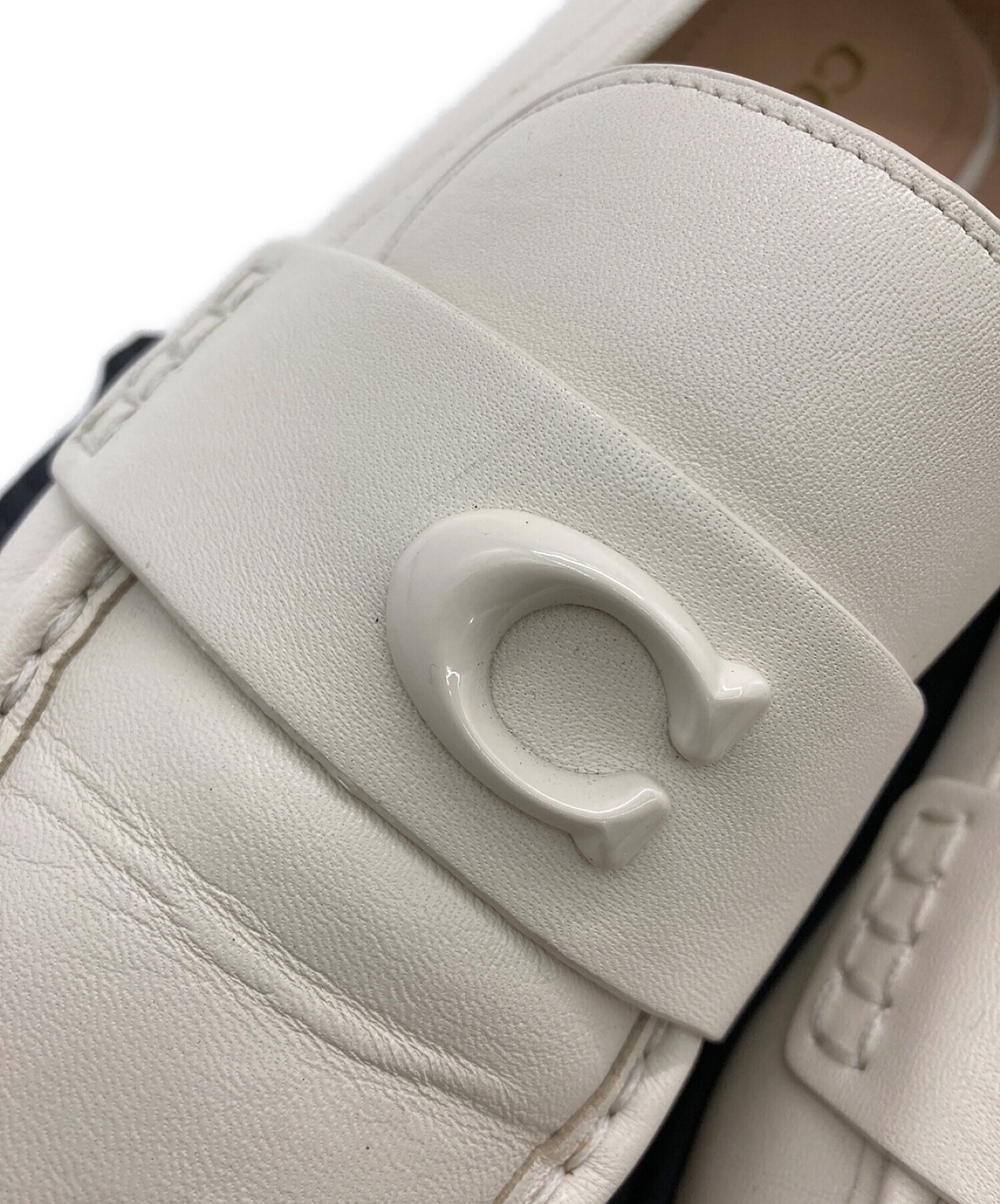 中古・古着通販】COACH (コーチ) リア ローファー ベージュ サイズ