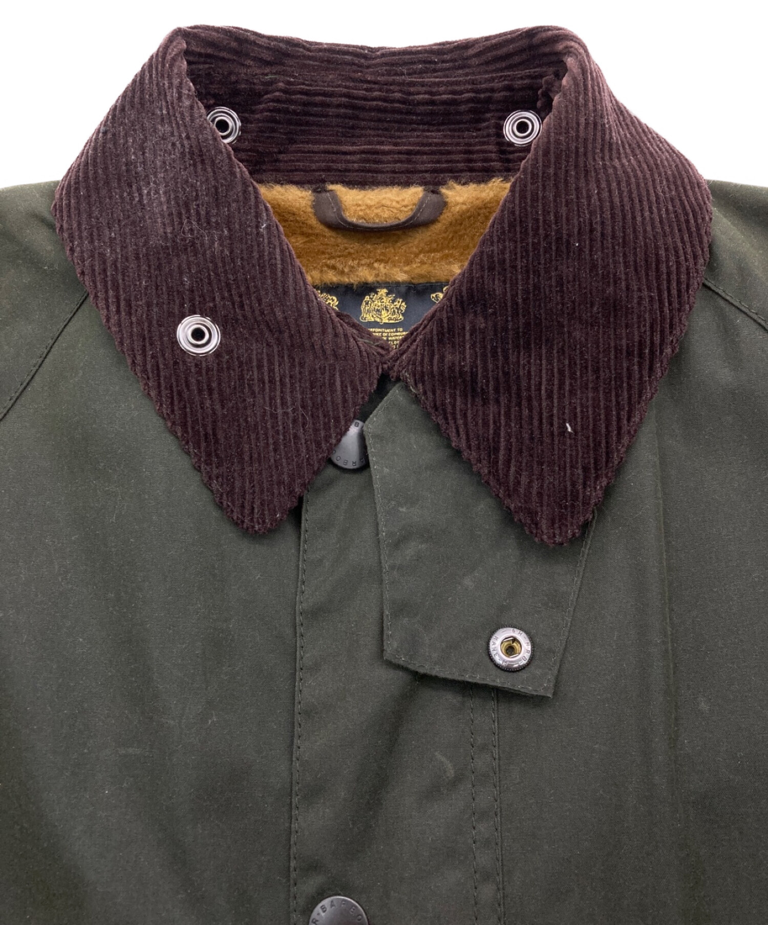 Barbour (バブアー) BEDALE SL PILE LINING グリーン サイズ:40