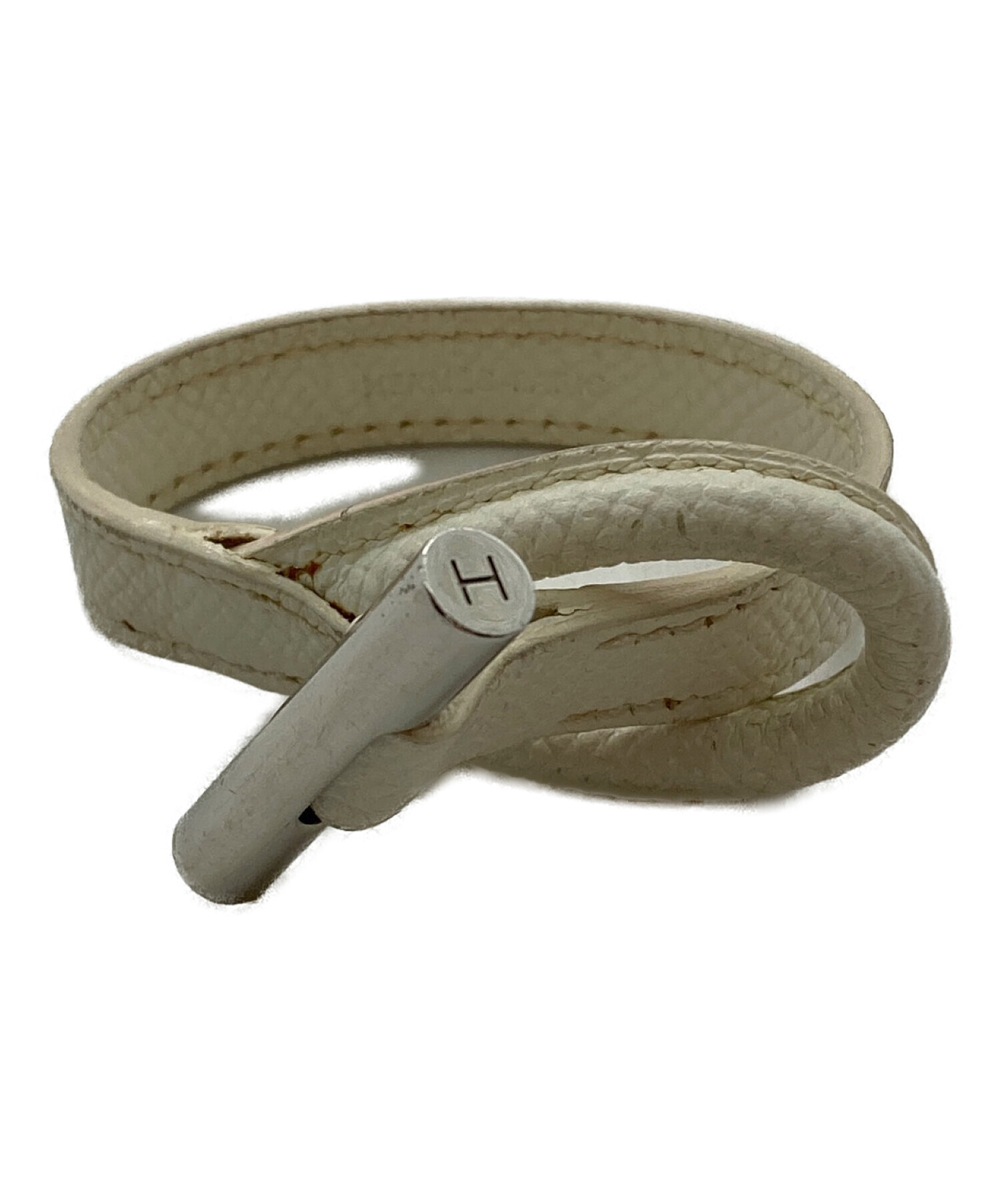 中古・古着通販】HERMES (エルメス) エプソン/レザーブレスレット