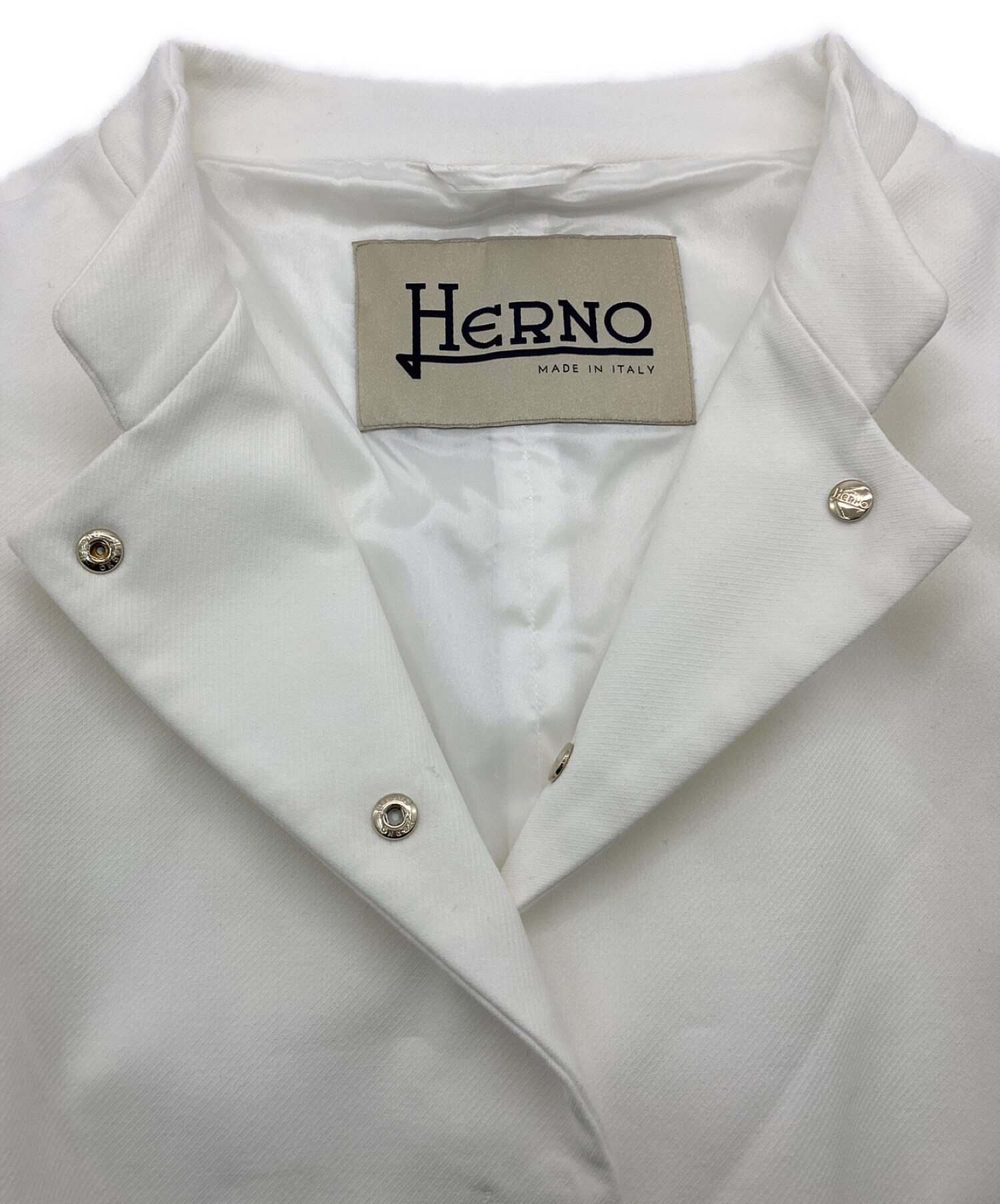 HERNO (ヘルノ) オードリースプリングコート ホワイト サイズ:38