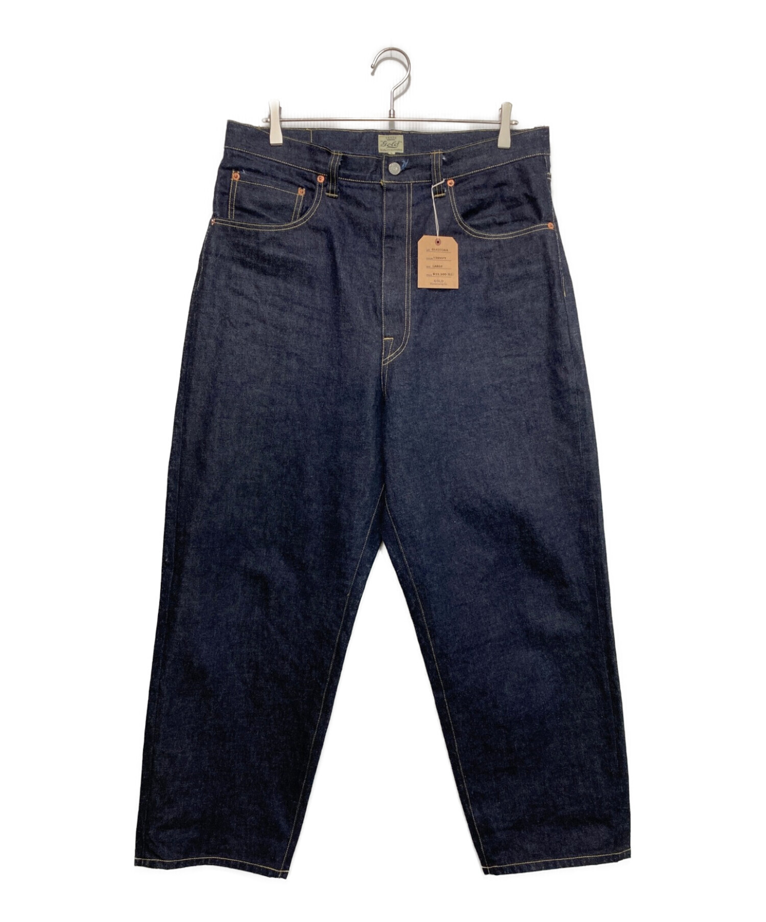 GOLD (ゴールド) ONLY ARK (オンリーアーク) 14oz. SELVEDGE DENIM 5POCKET PANTS ネイビー  サイズ:W34