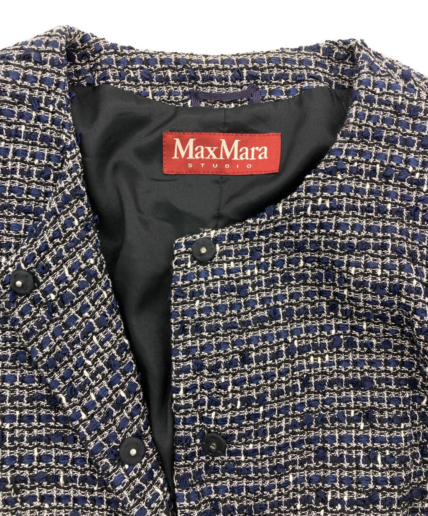 Max Mara Studio (マックスマーラ ストゥディオ) セットアップスーツ ネイビー サイズ:40