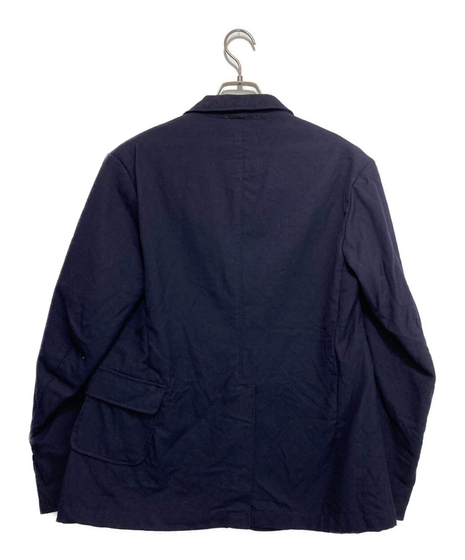 Engineered Garments x BEAMS PLUS エンジニアードガーメンツ ビームスプラス 別注 アメリカ製 Ball Park  Jacket リバーシブル アワードジャケット M NAVY/BLACK スタジアムジャンパー スタジャン 定価90,200円 アウター【中古】【Engineered  Garments × 程よ BEAMS PLUS】