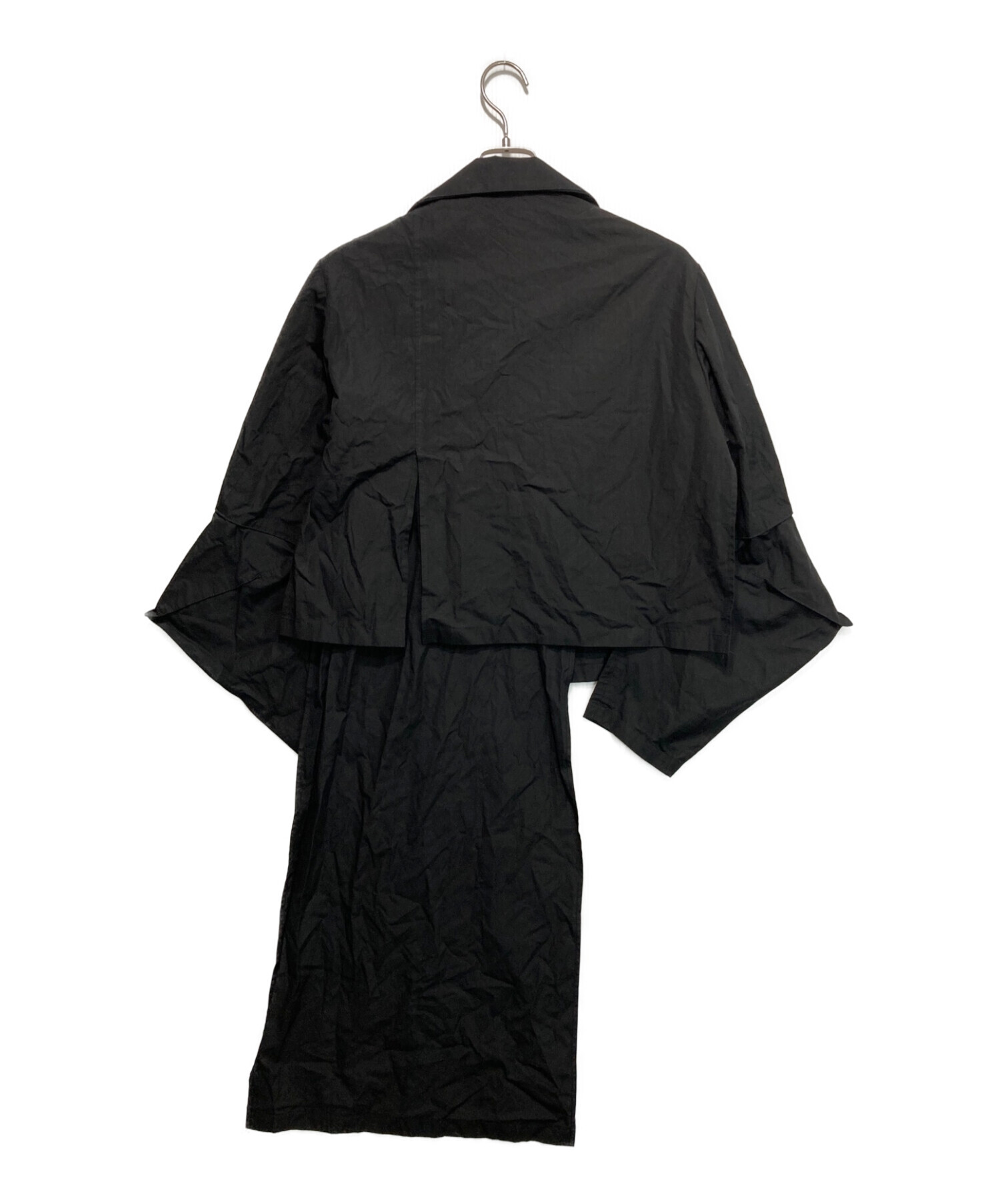 Yohji Yamamoto ヨウジヤマモト S'YTE 黒ロングシャツロングシャツ