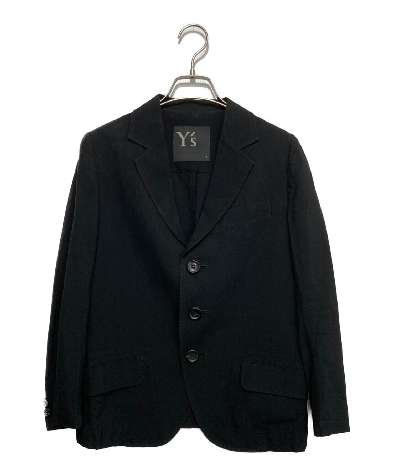 Y's (ワイズ) テーラードジャケット ブラック サイズ:S