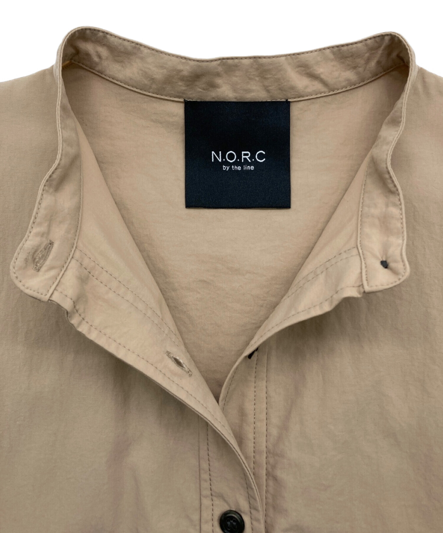 N.O.R.C(ノーク) バンドカラーシャツワンピース レディース 2 古着