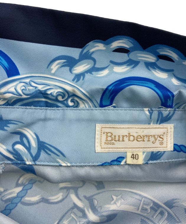 中古・古着通販】Burberrys (バーバリーズ) 総柄シャツ スカイブルー 