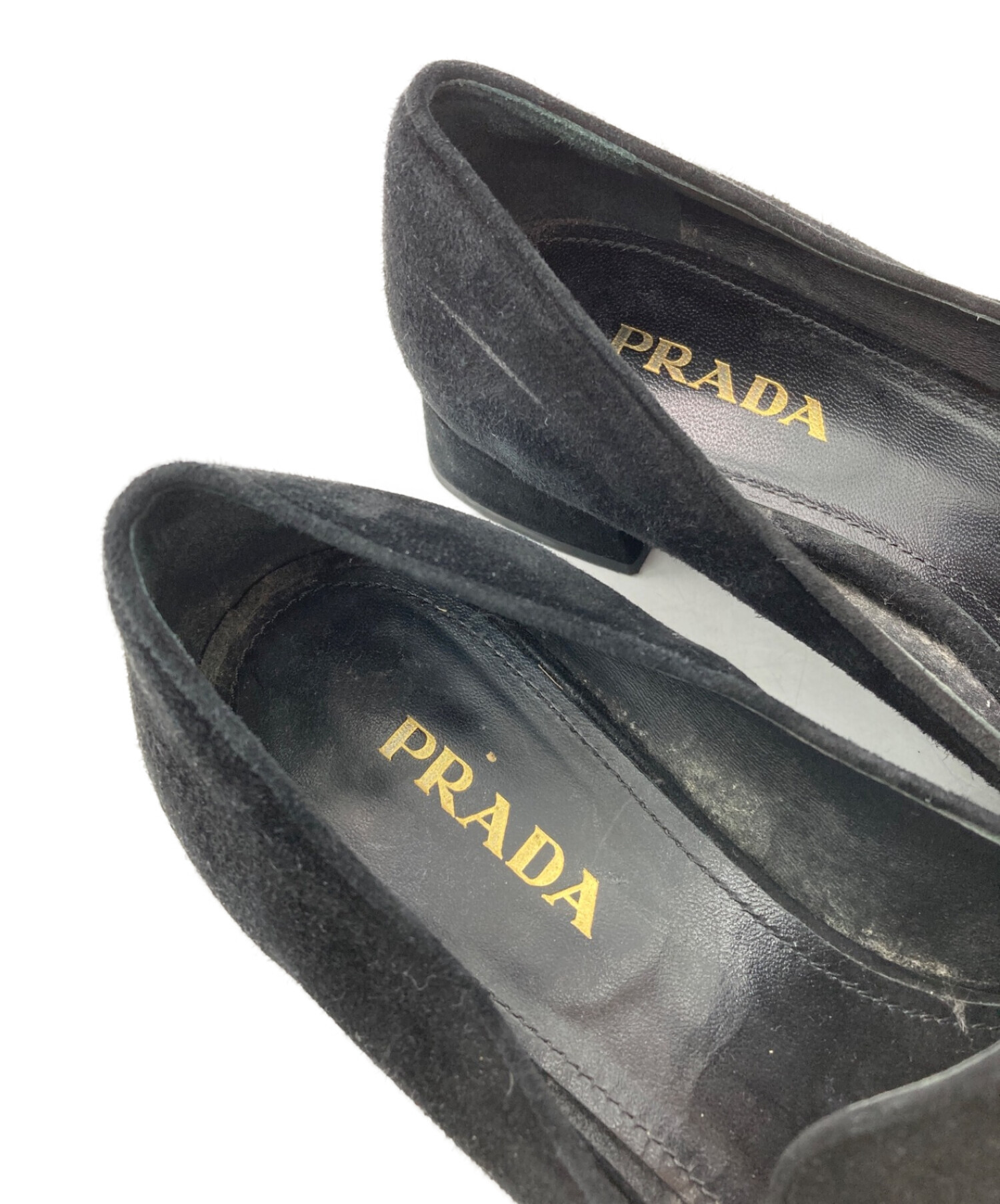 中古・古着通販】PRADA (プラダ) スエードビットローファー ブラック サイズ:37 1/2｜ブランド・古着通販 トレファク公式【TREFAC  FASHION】スマホサイト