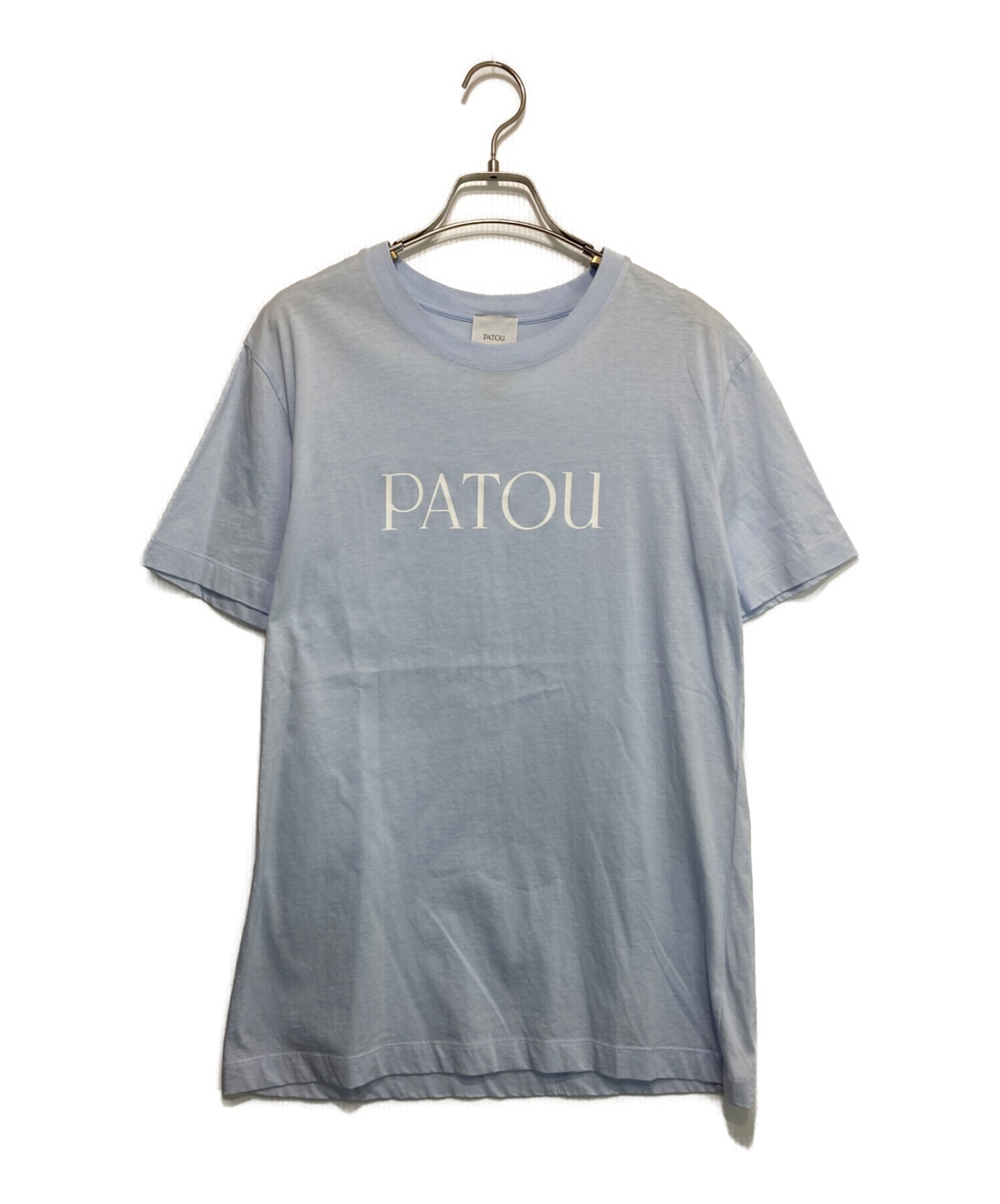 Patou (パトゥ) ESSENTIAL PATOU Tシャツ/オーガニックコットン パトゥロゴTシャツ ブルー サイズ:S